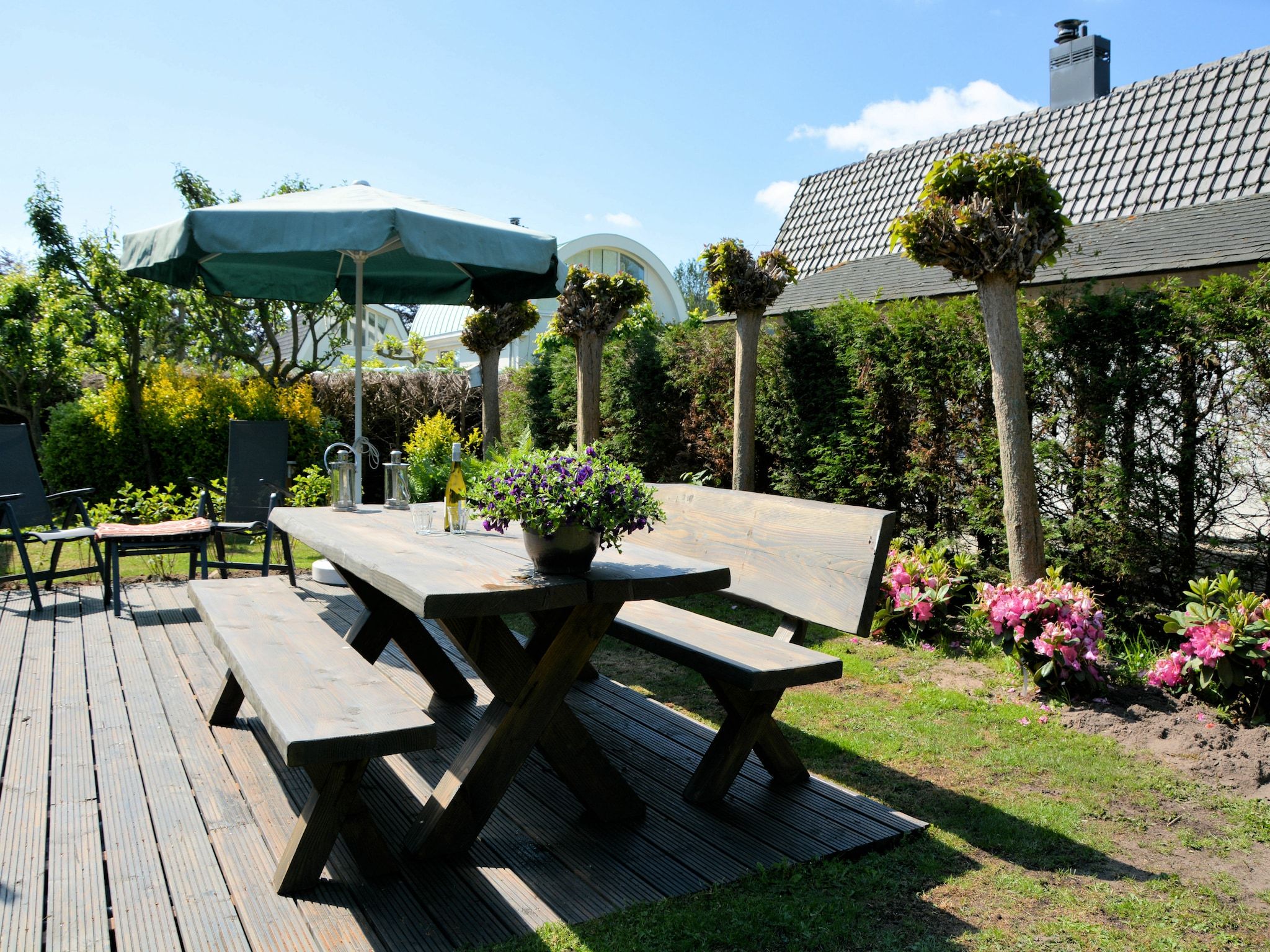 De tuin van Walhalla aan Zee in Noordwijk