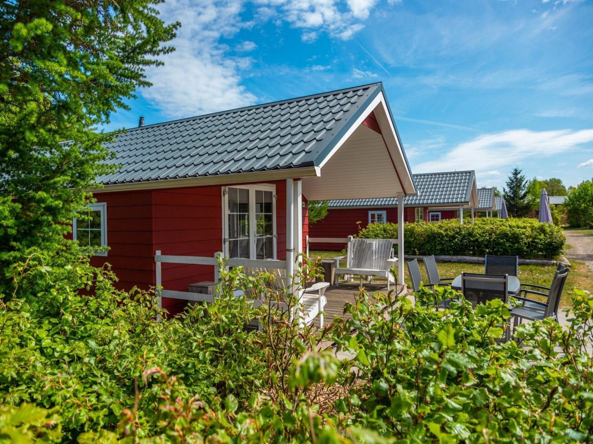 De buitenkant van Boslodge 4 in Otterlo