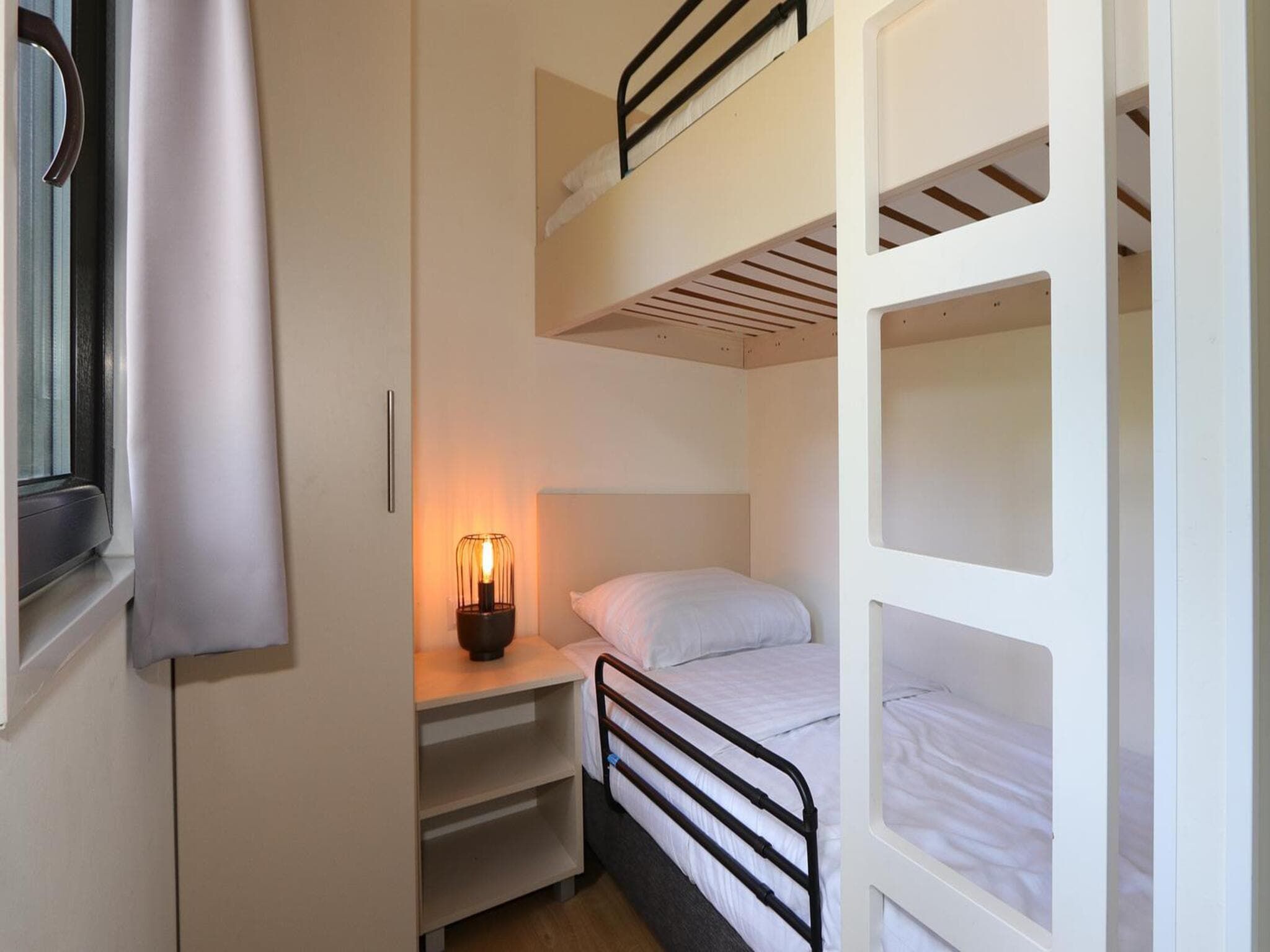 Een slaapkamer van Pavilion 6 in Otterlo