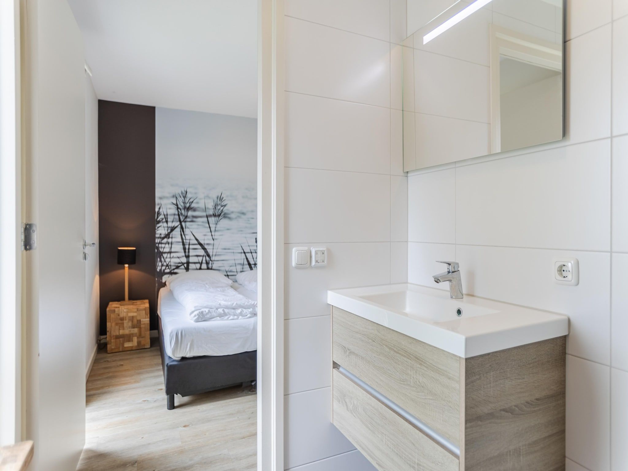 De badkamer van Waterpark Terkaple 3 in Terkaple