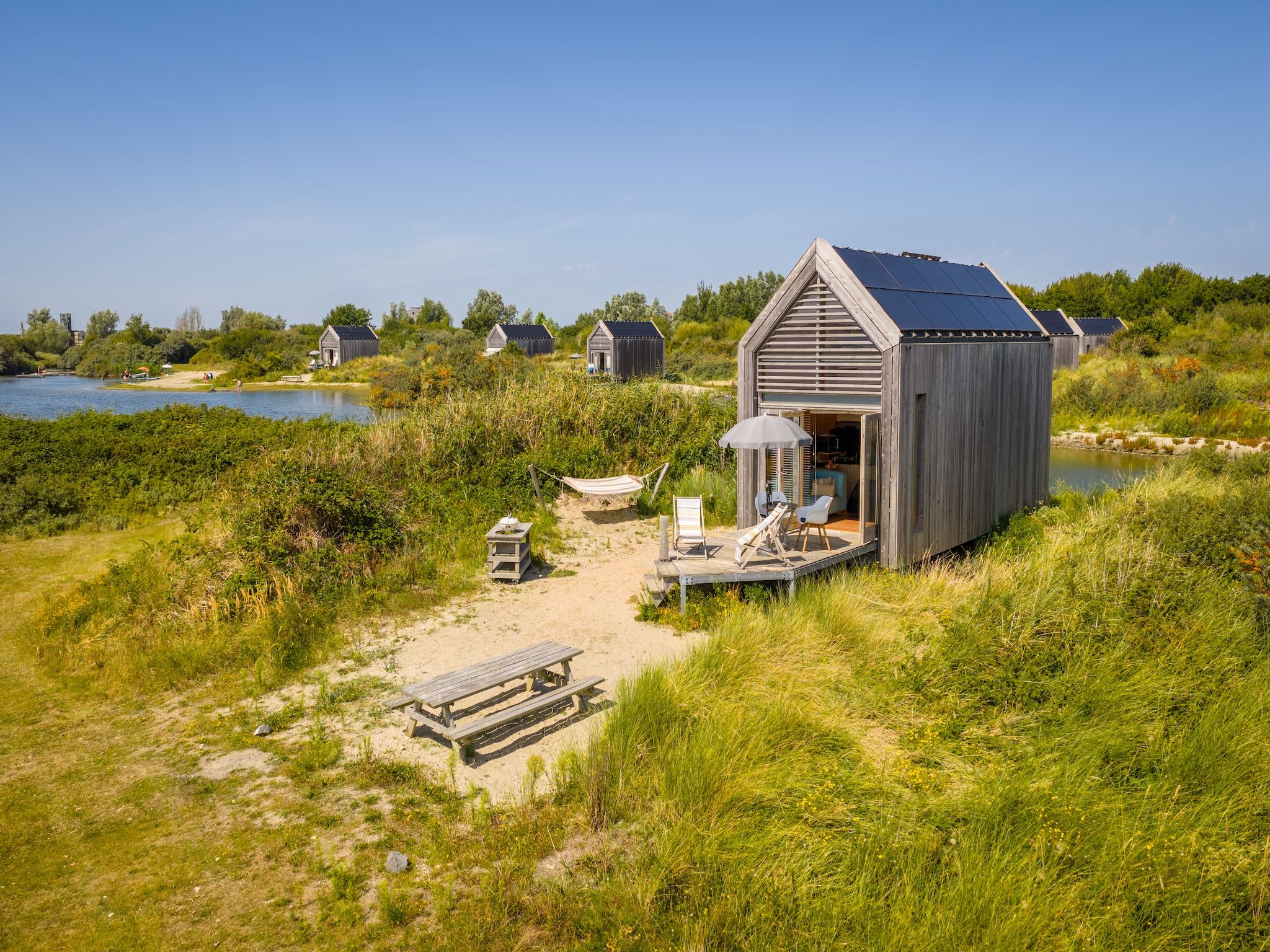 De buitenkant van Eco Resort Grevelingenstrand in Ouddorp