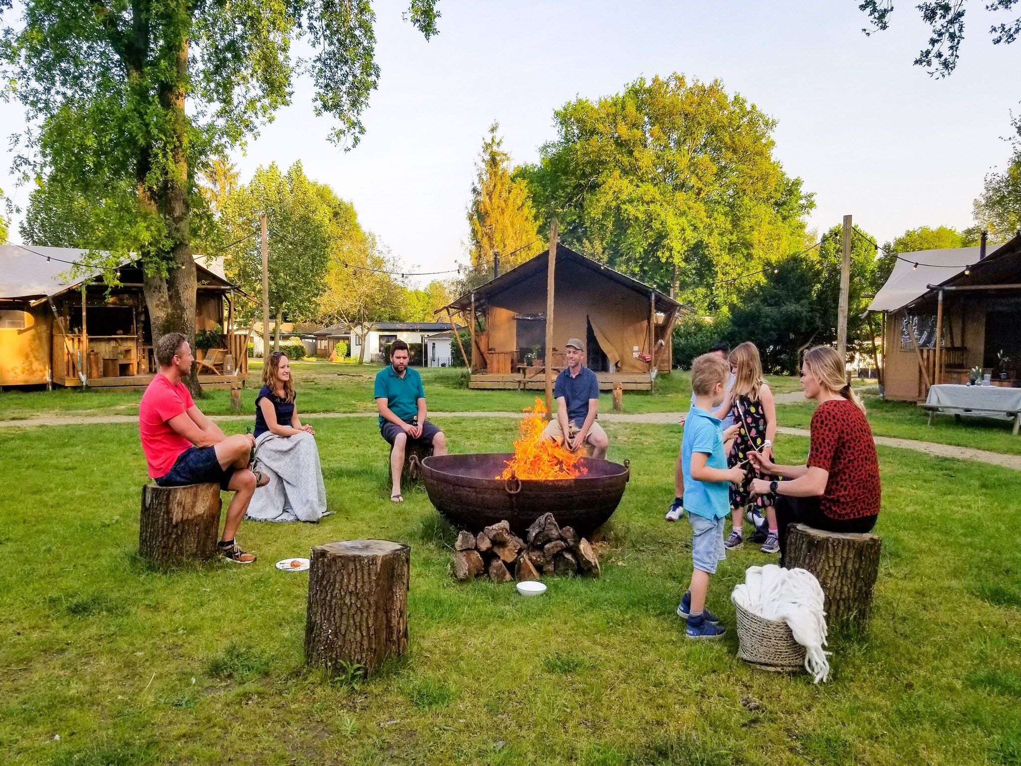 Het uitzicht vanaf Vakantiepark Sandberghe 9 in Uden