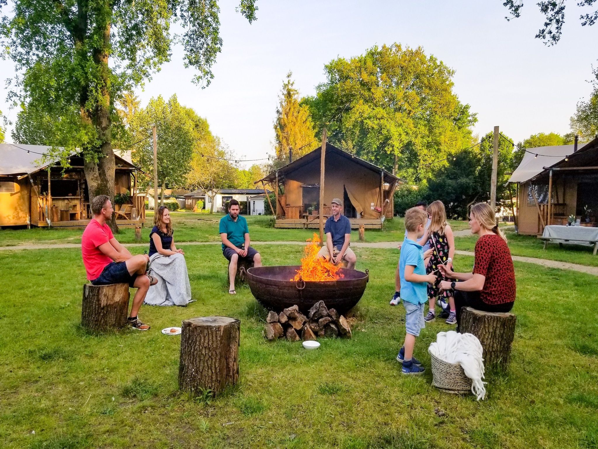 Het uitzicht vanaf Vakantiepark Sandberghe 10 in Uden