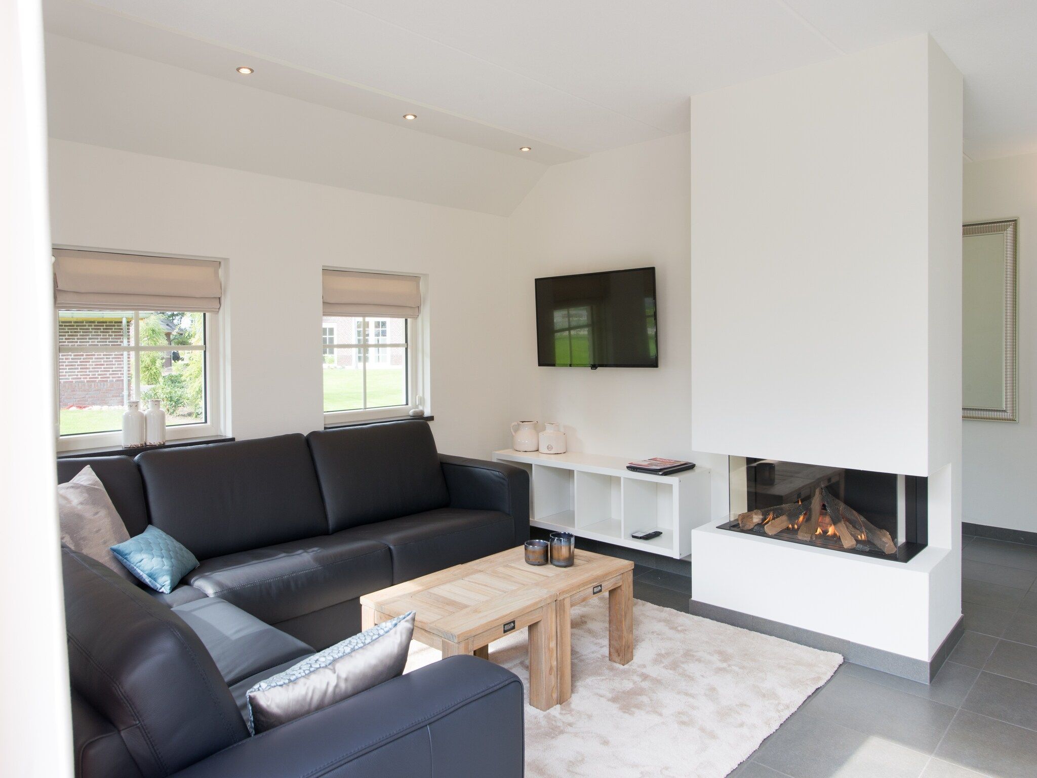 De woonkamer van Hof van Salland 10 in Hellendoorn
