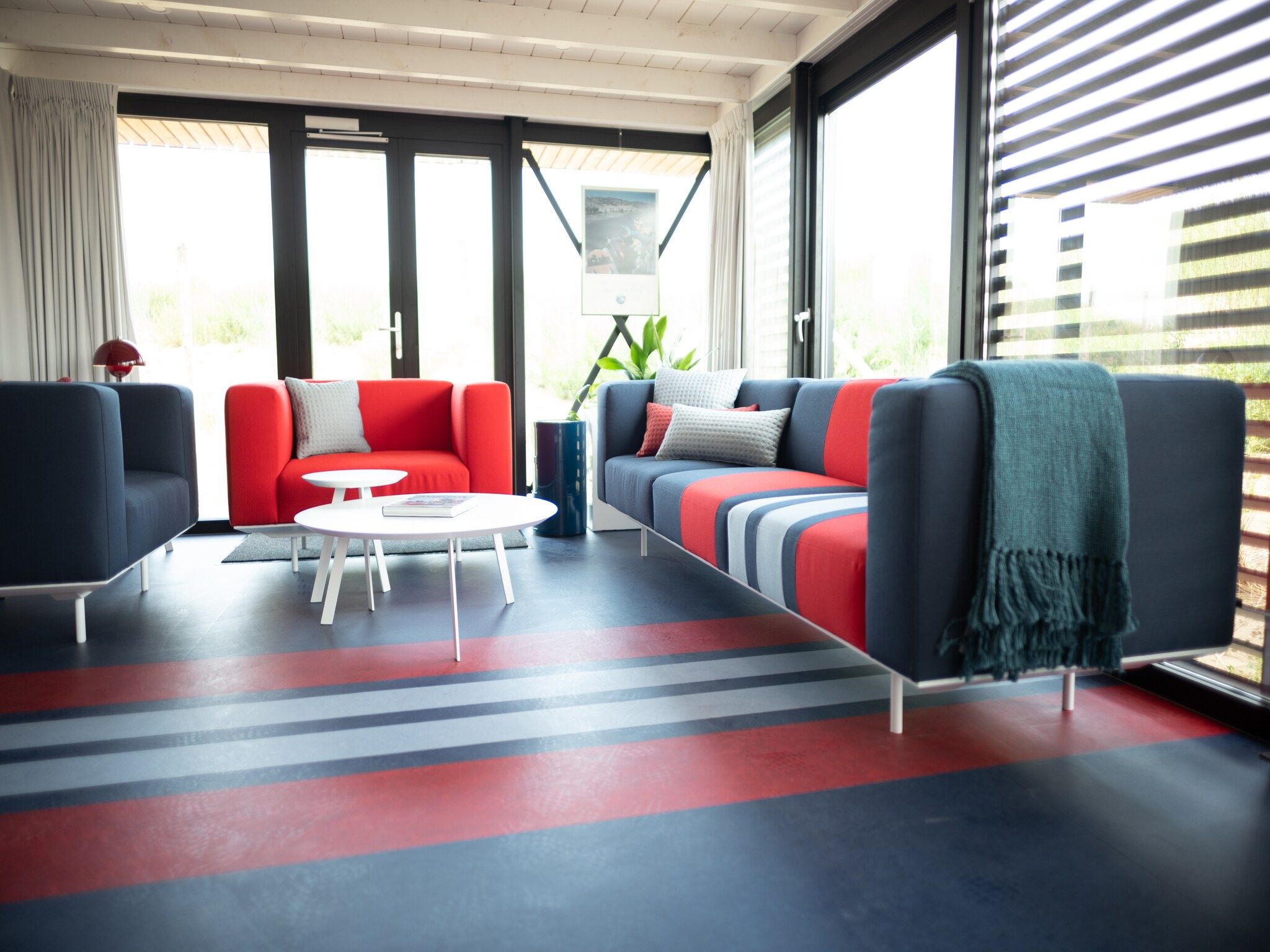 De woonkamer van Sea Lodges Zandvoort 7 in Zandvoort