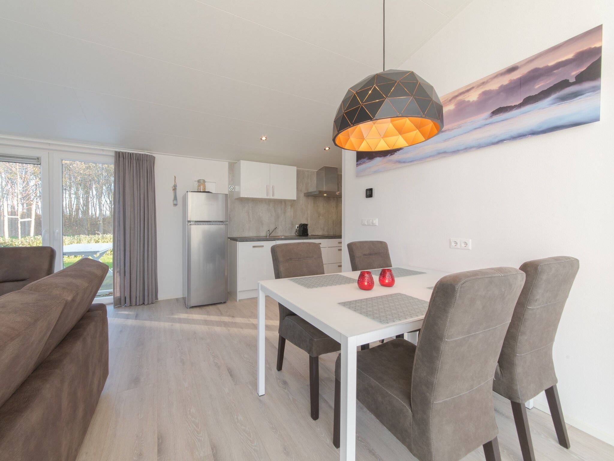 De woonkamer van Water Resort Oosterschelde 103 in Wemeldinge