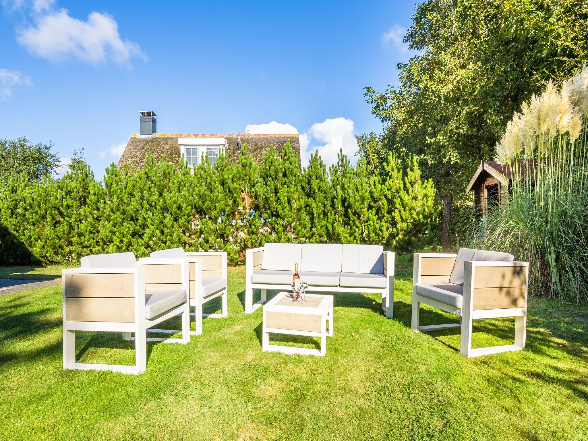 De tuin van Kustpark Texel 12 in De Koog