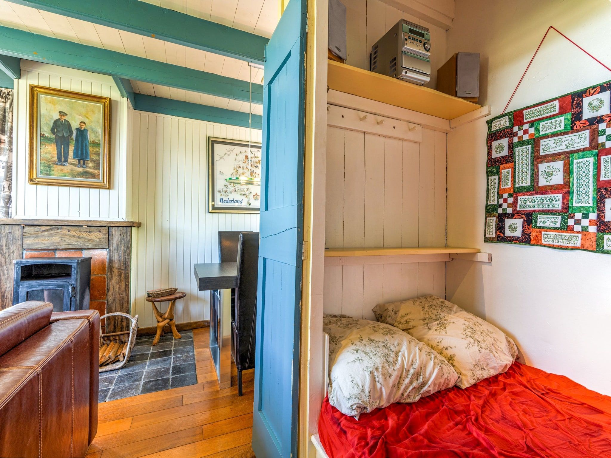 Een slaapkamer van 't Verzetje in Nieuwvliet