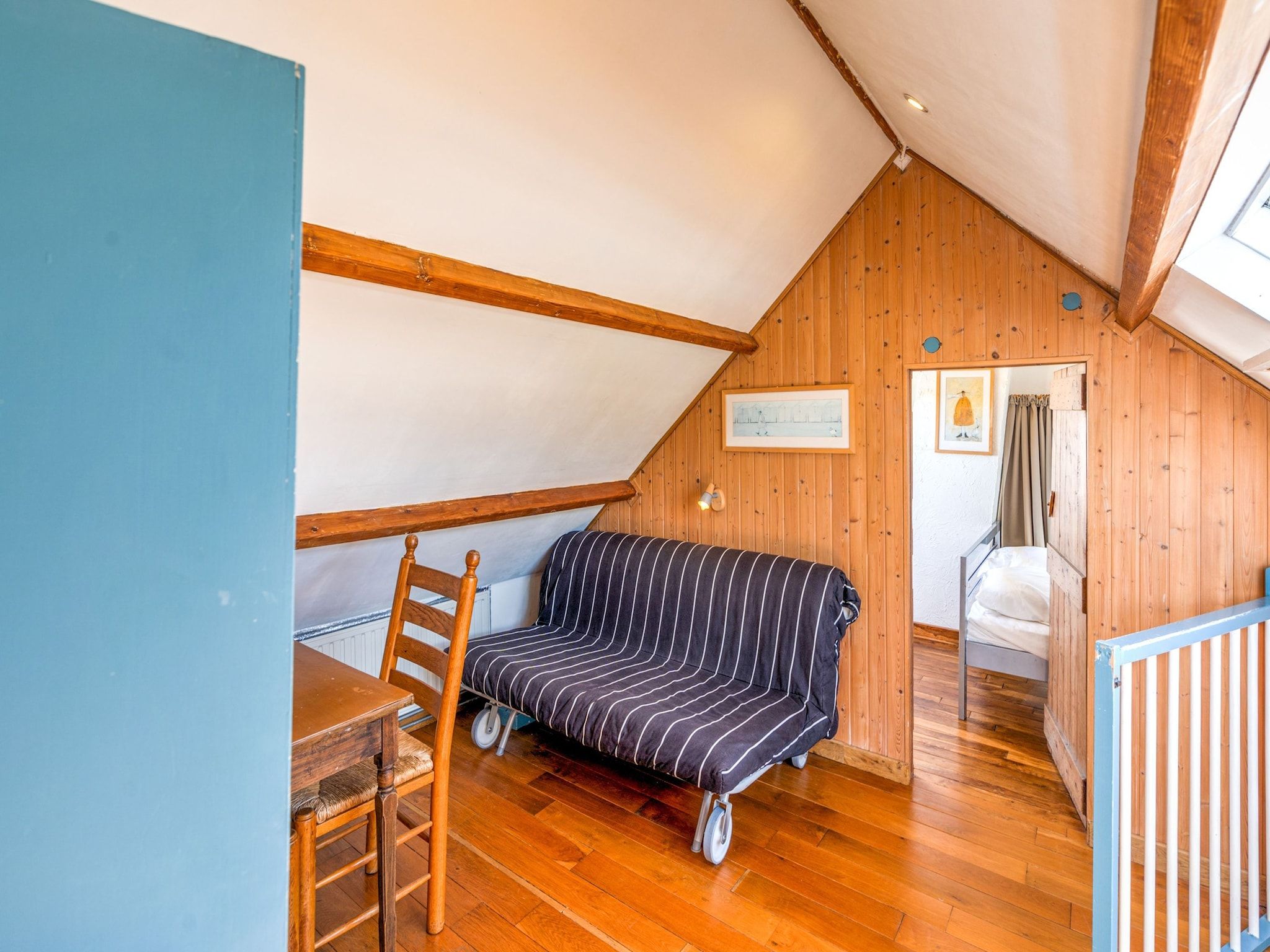 Een slaapkamer van 't Verzetje in Nieuwvliet