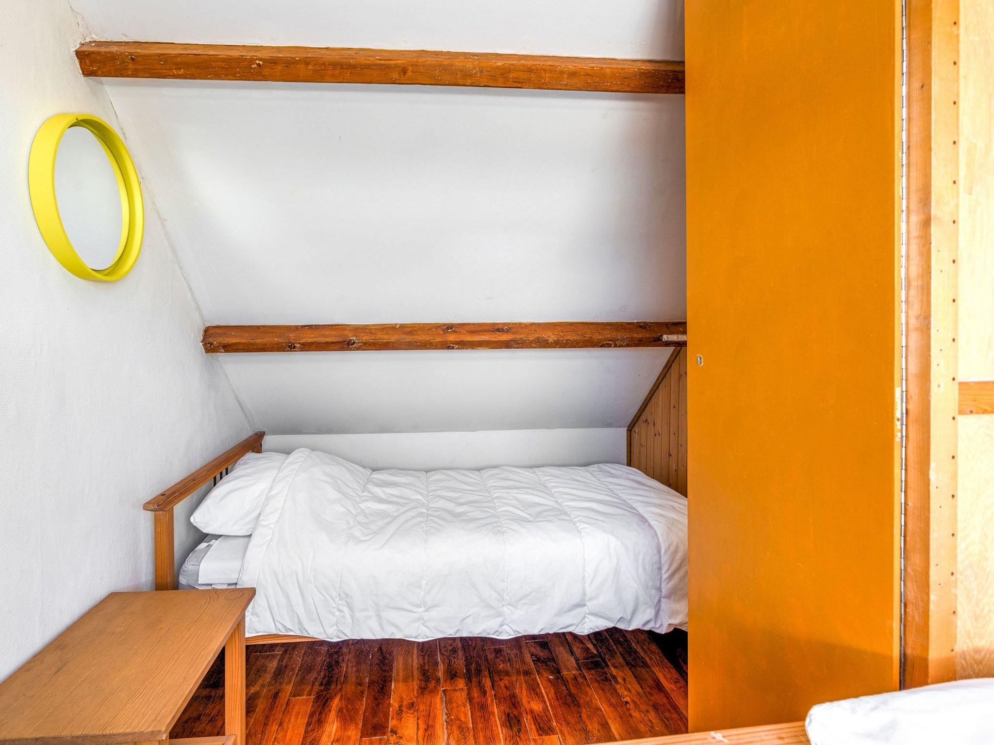Een slaapkamer van 't Verzetje in Nieuwvliet