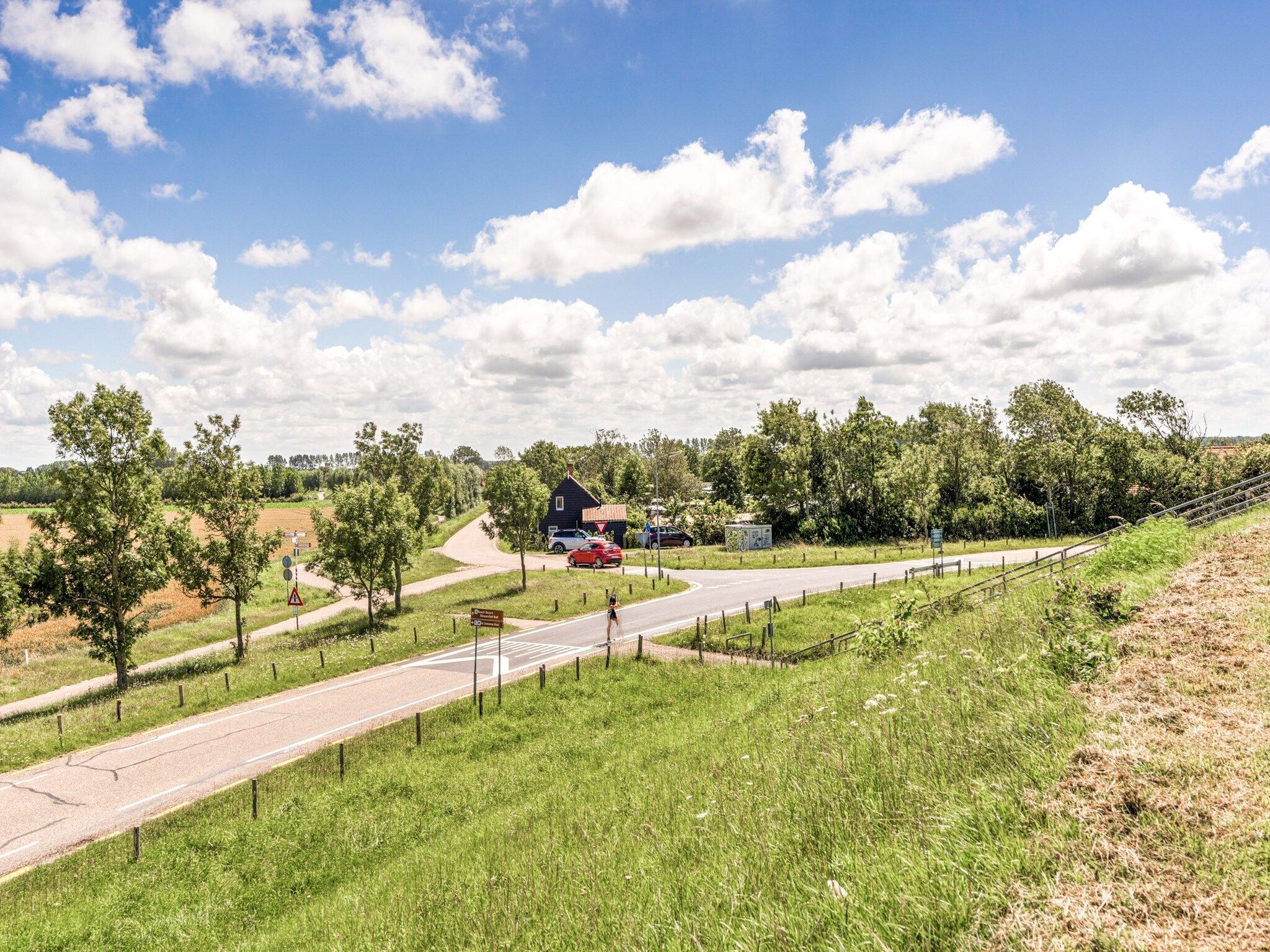 Het uitzicht vanaf 't Verzetje in Nieuwvliet