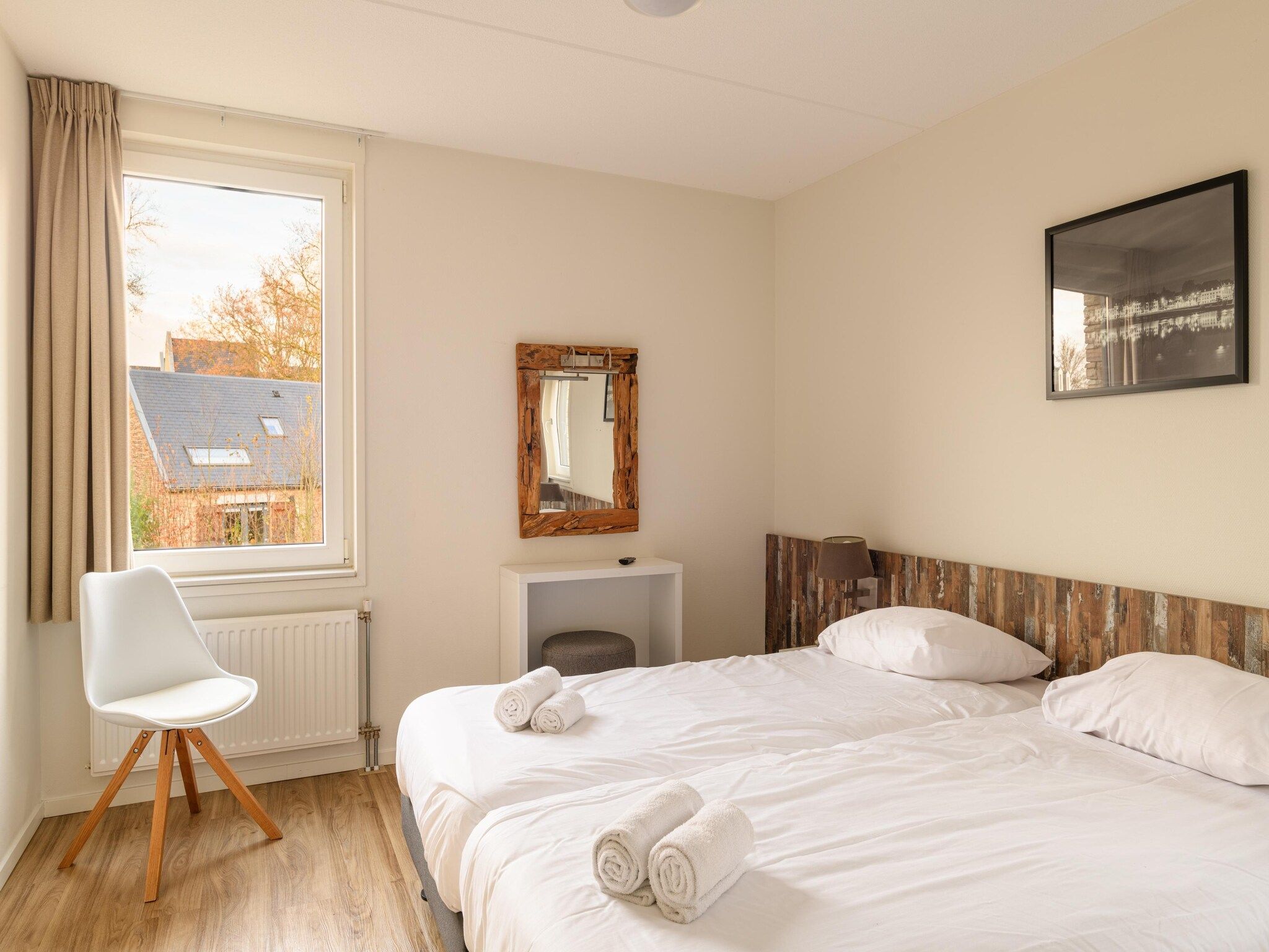 Een slaapkamer van Resort Maastricht 15 in Maastricht