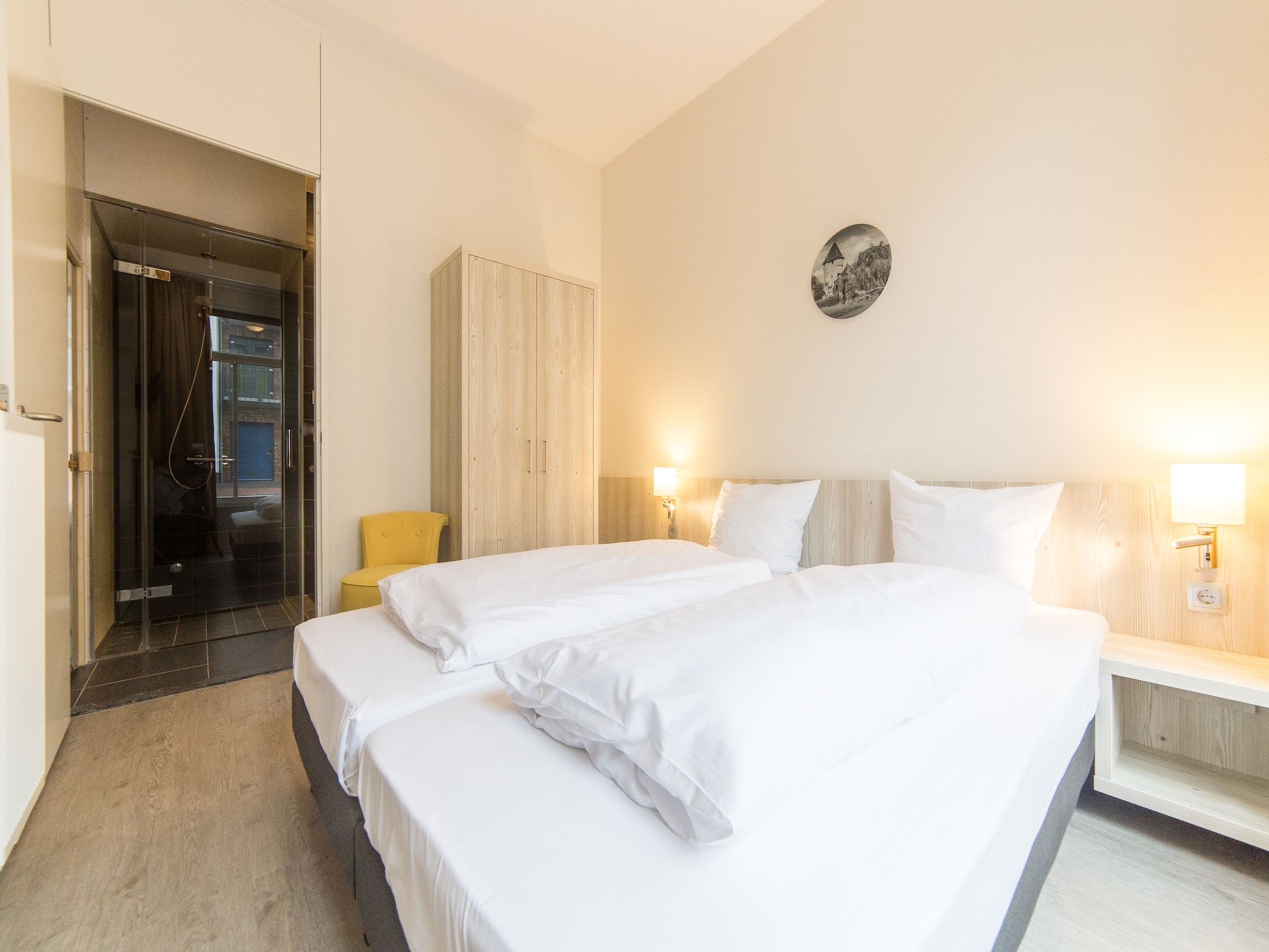 Een slaapkamer van Resort Maastricht 21 in Maastricht