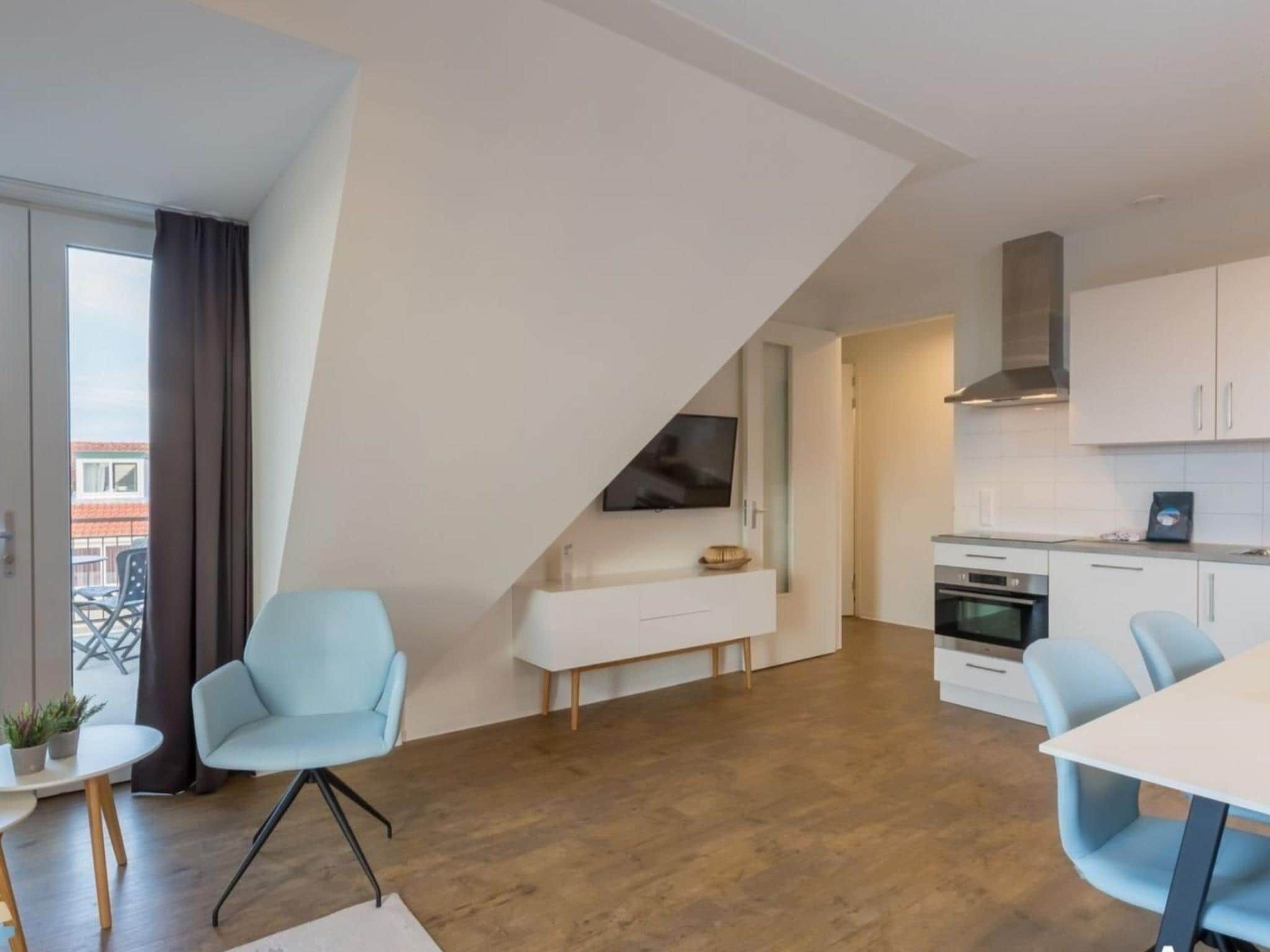 De eetkamer van Aparthotel Zoutelande - 6 pers luxe appartement huisdier in Zoutelande
