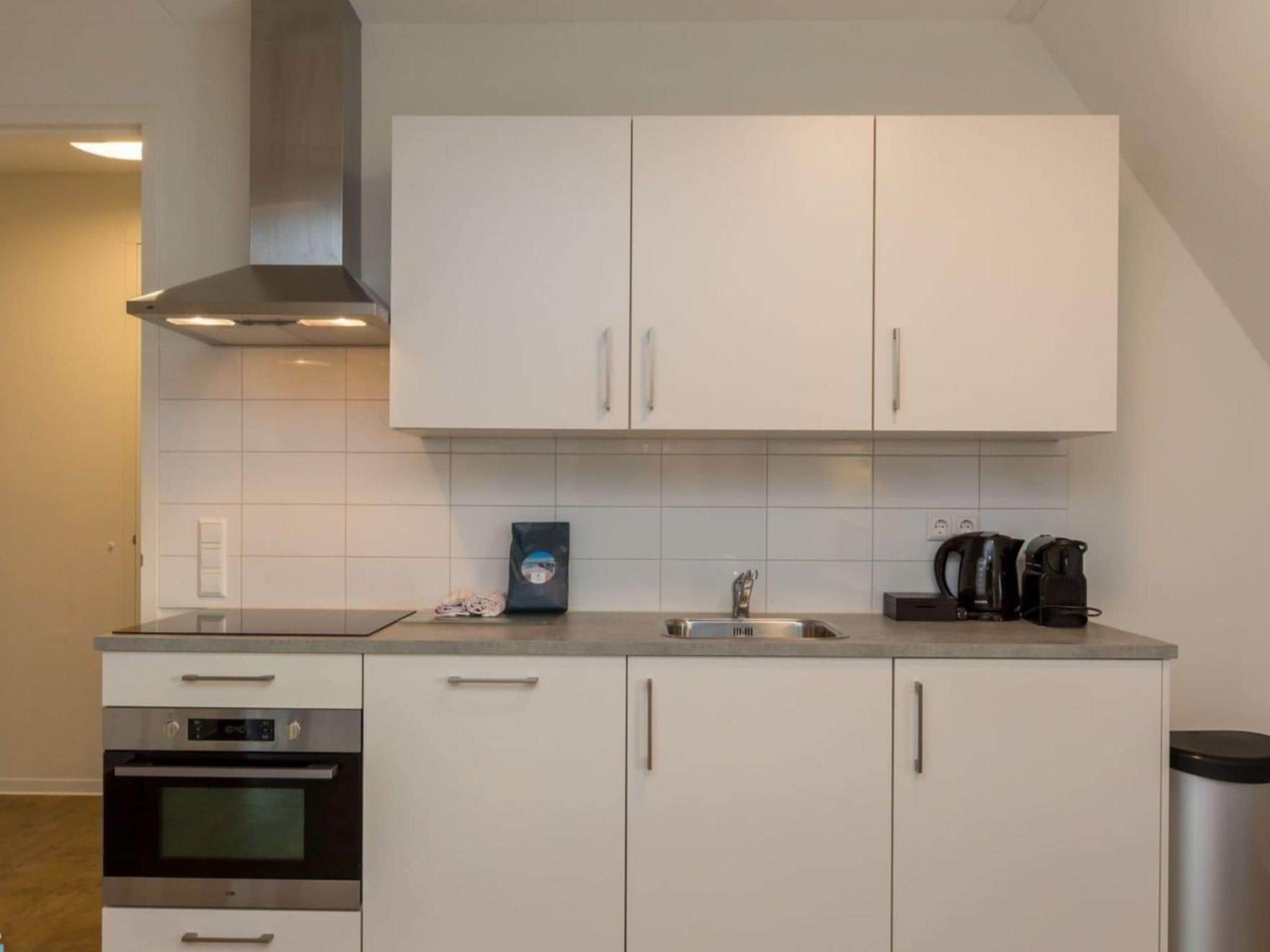 De keuken van Aparthotel Zoutelande - 6 pers luxe appartement huisdier in Zoutelande