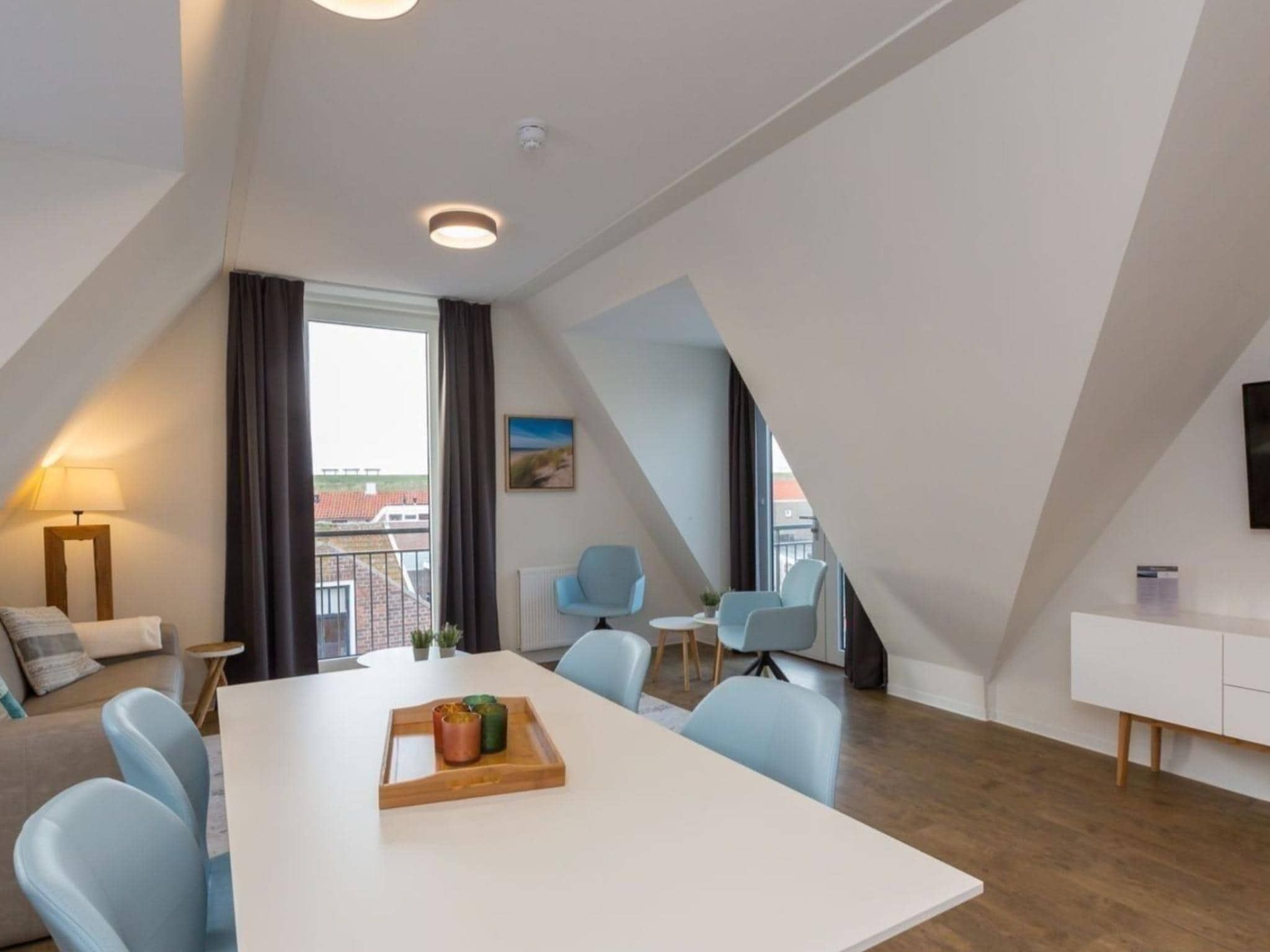 De eetkamer van Aparthotel Zoutelande - 6 pers luxe appartement huisdier in Zoutelande