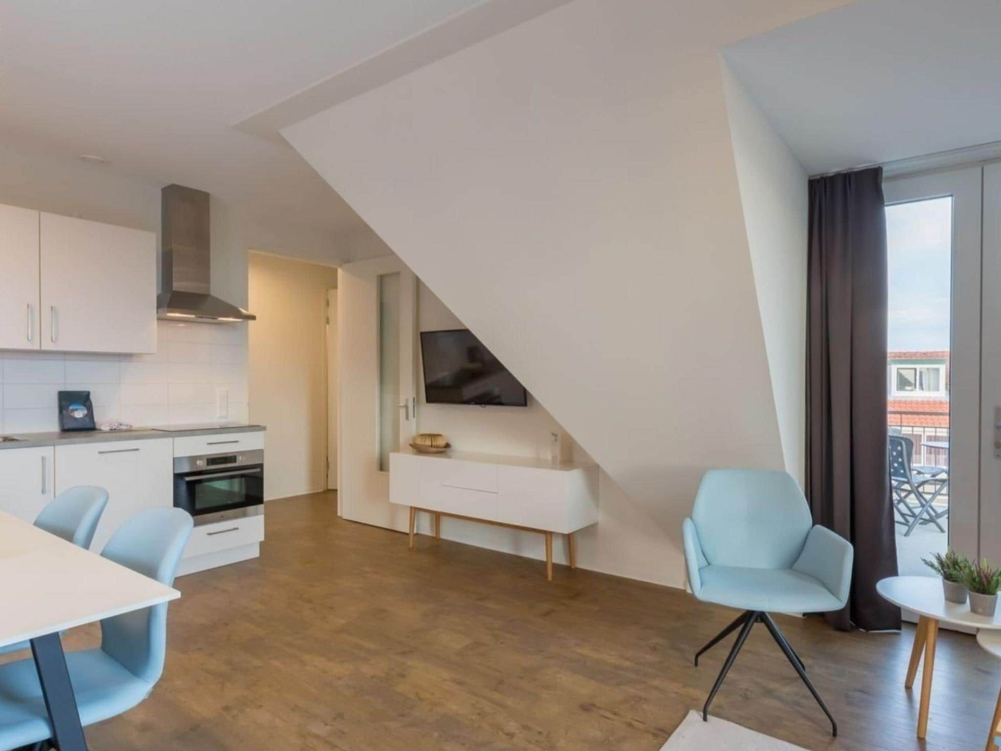 De keuken van Aparthotel Zoutelande - 6 pers luxe appartement huisdier in Zoutelande