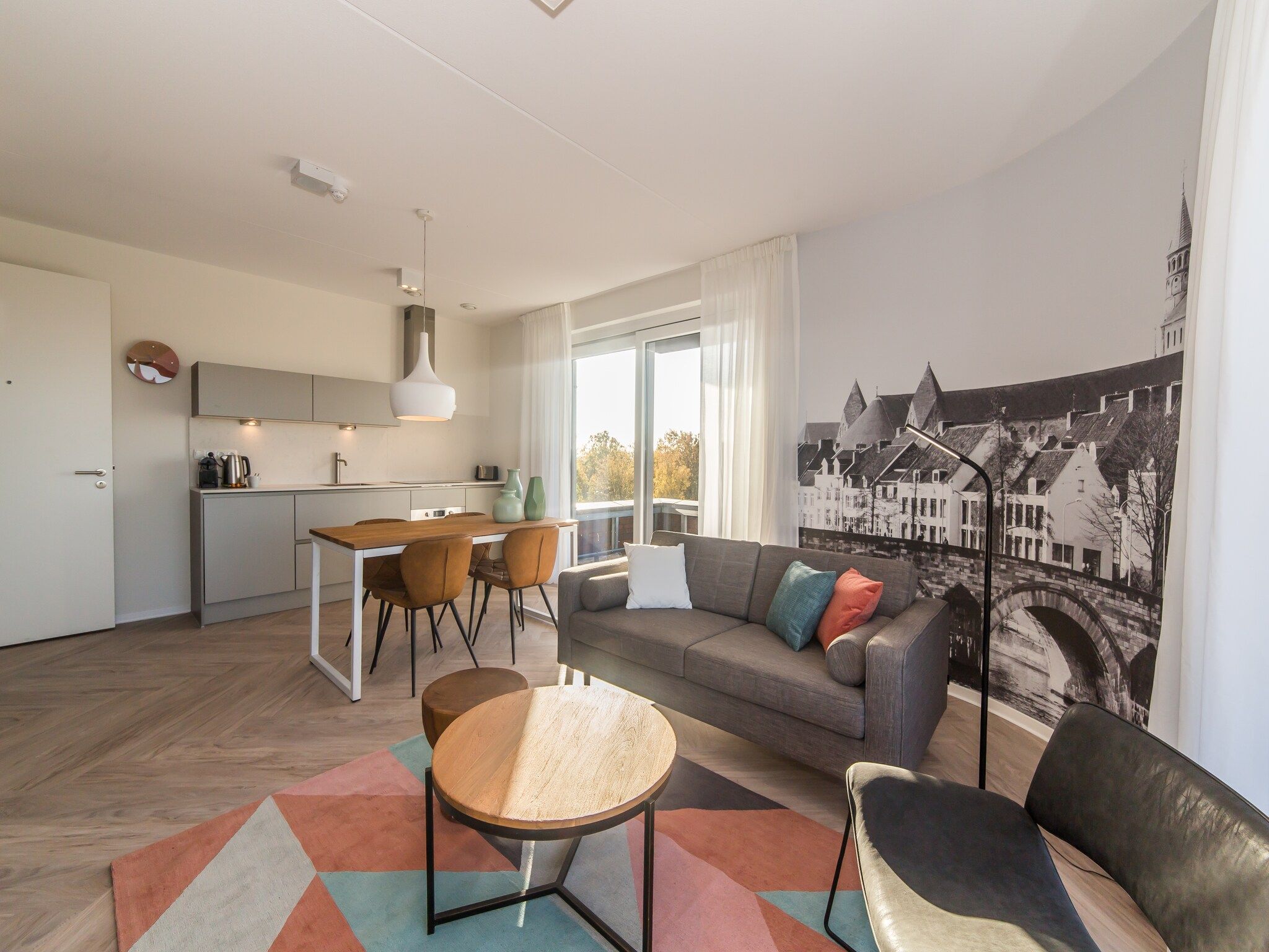 De woonkamer van Resort Maastricht - Prins van Oranje 2 in Maastricht
