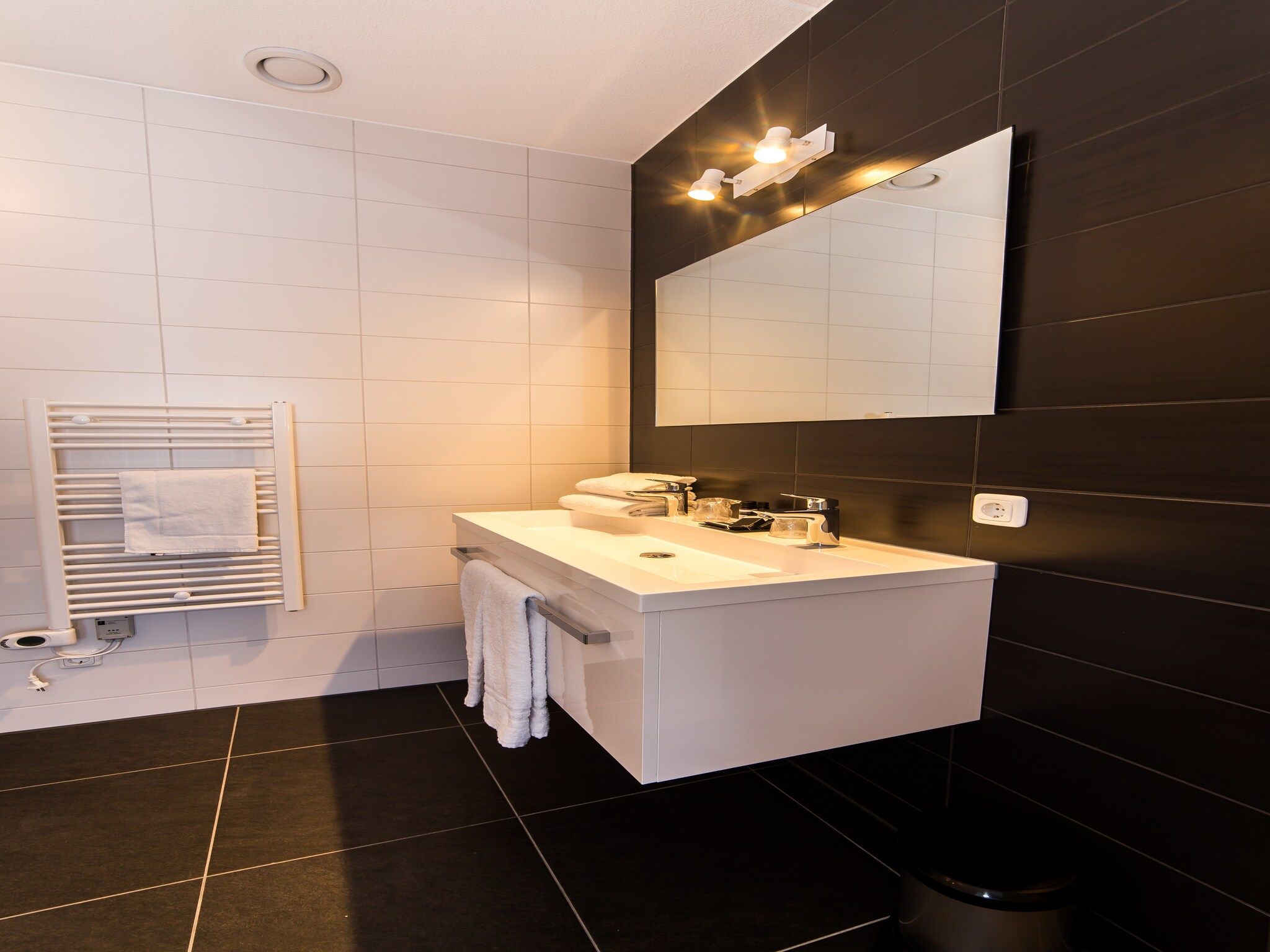 De badkamer van Resort Maastricht - Prins van Oranje 1 in Maastricht