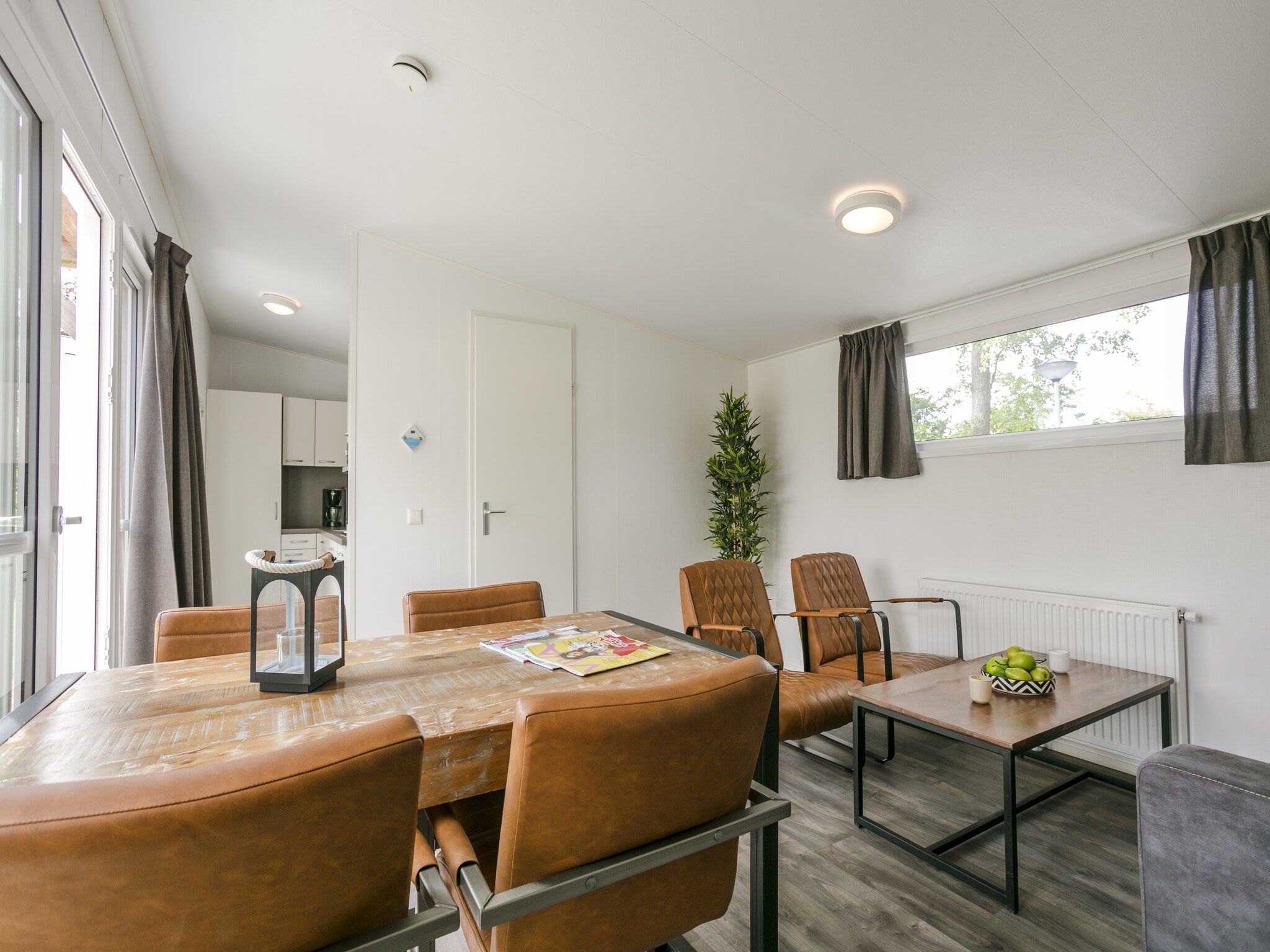 De woonkamer van Vakantiepark De Lochemse Berg 2 in Lochem