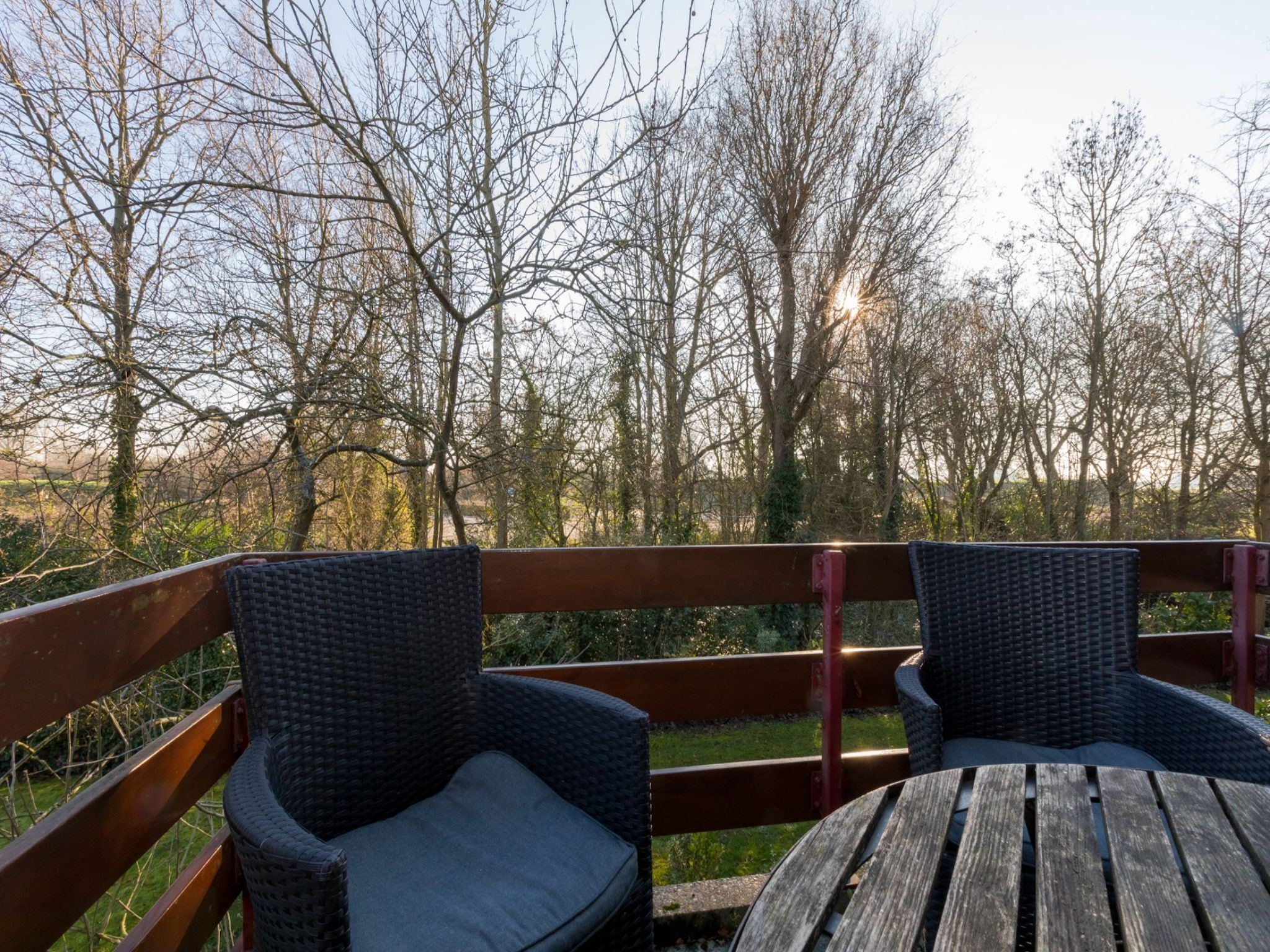 Het terras van Kievitenlaan 22 in Veere