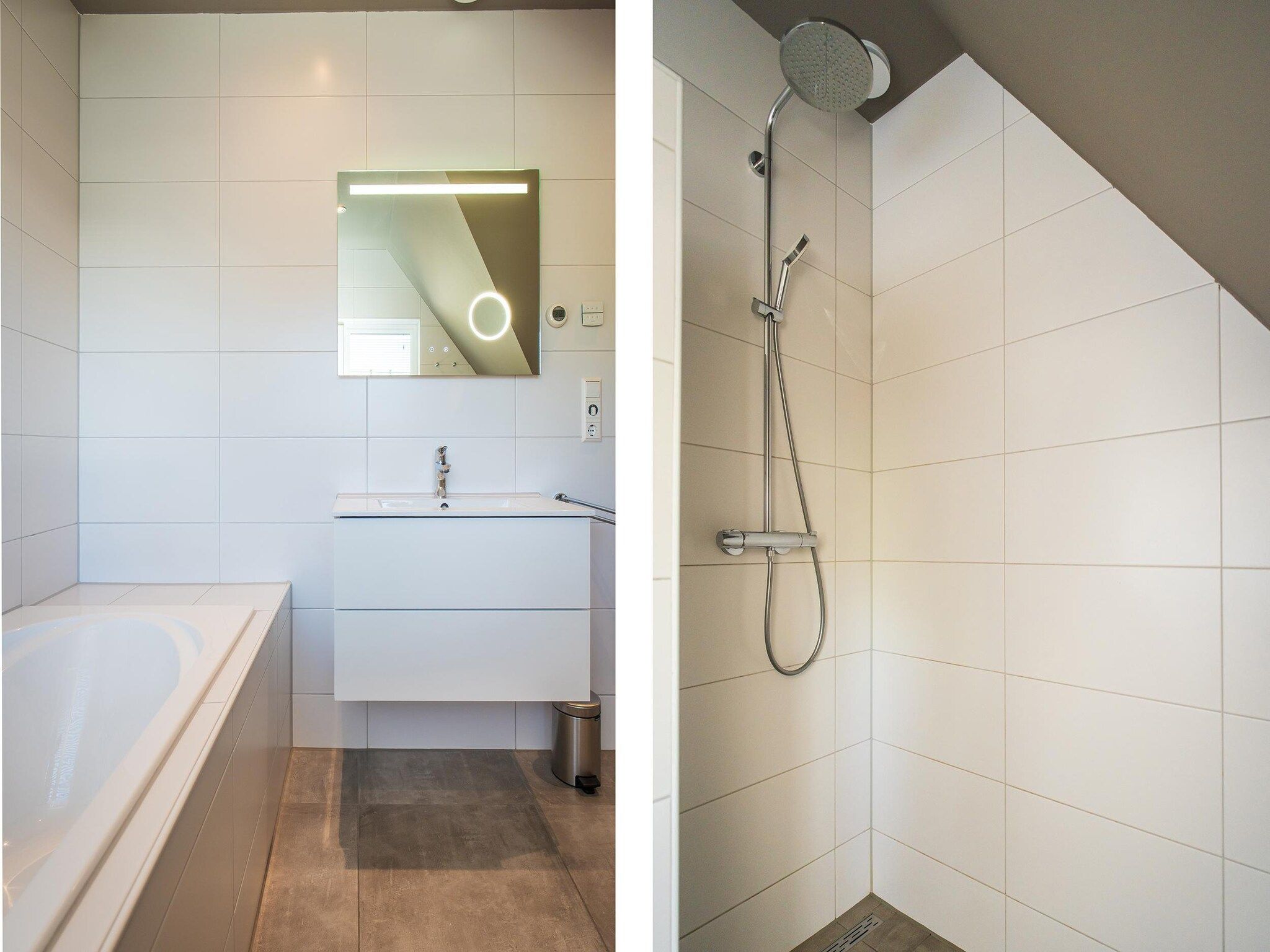 De badkamer van So What 21 in De Koog Texel