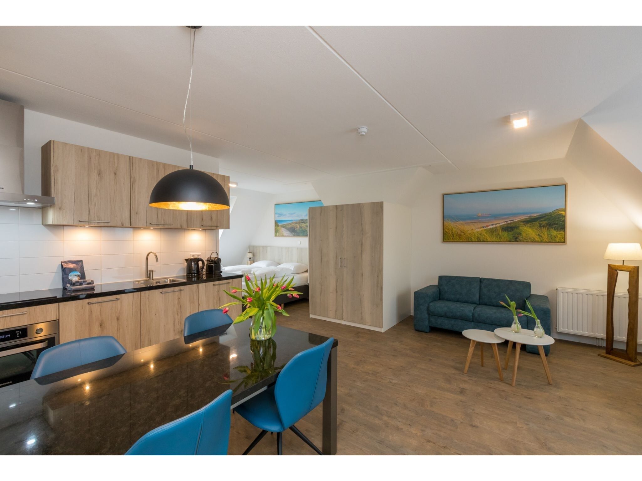 De keuken van Aparthotel Zoutelande - 2 pers luxe studio plus in Zoutelande