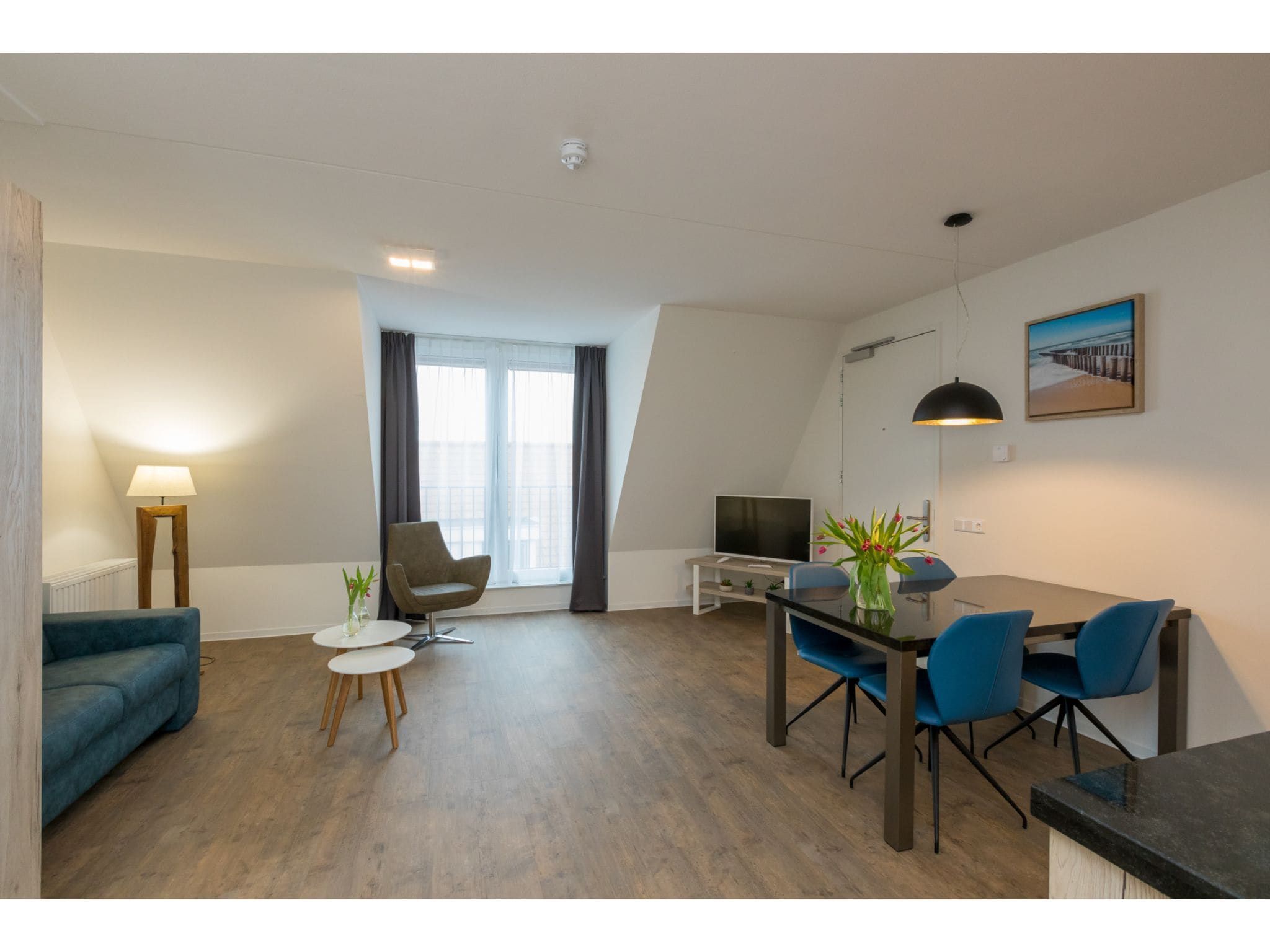 De eetkamer van Aparthotel Zoutelande - 2 pers luxe studio plus in Zoutelande