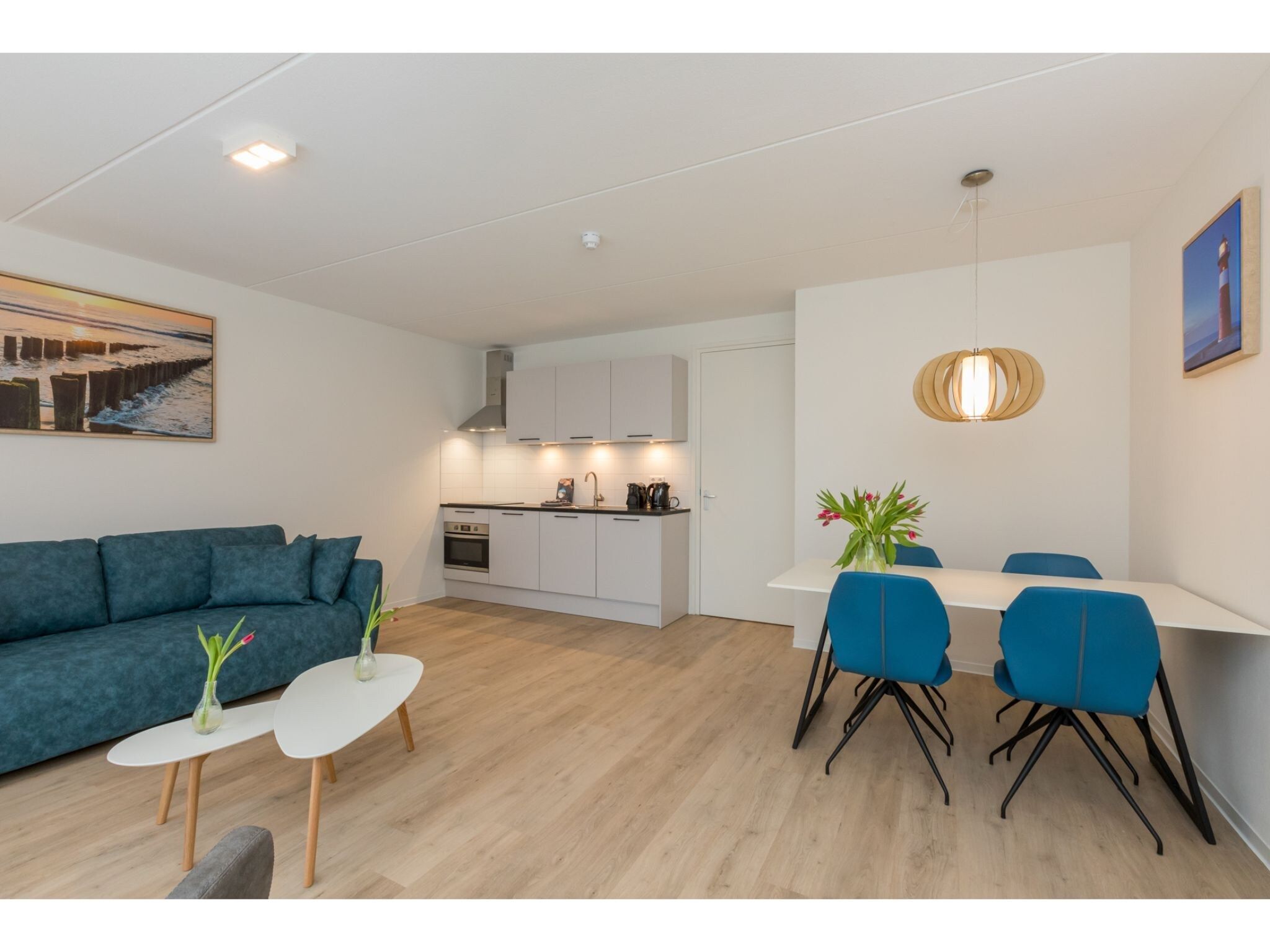 De keuken van Aparthotel Zoutelande - Luxe 3-persoons appartement in Zoutelande