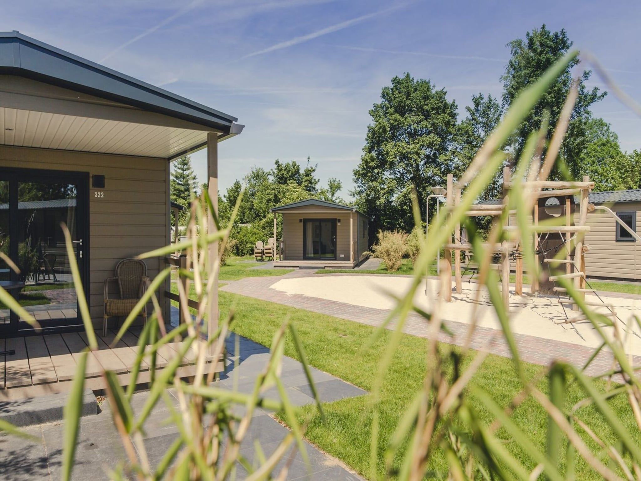 De buitenkant van Vakantiepark Mölke 23 in Zuna