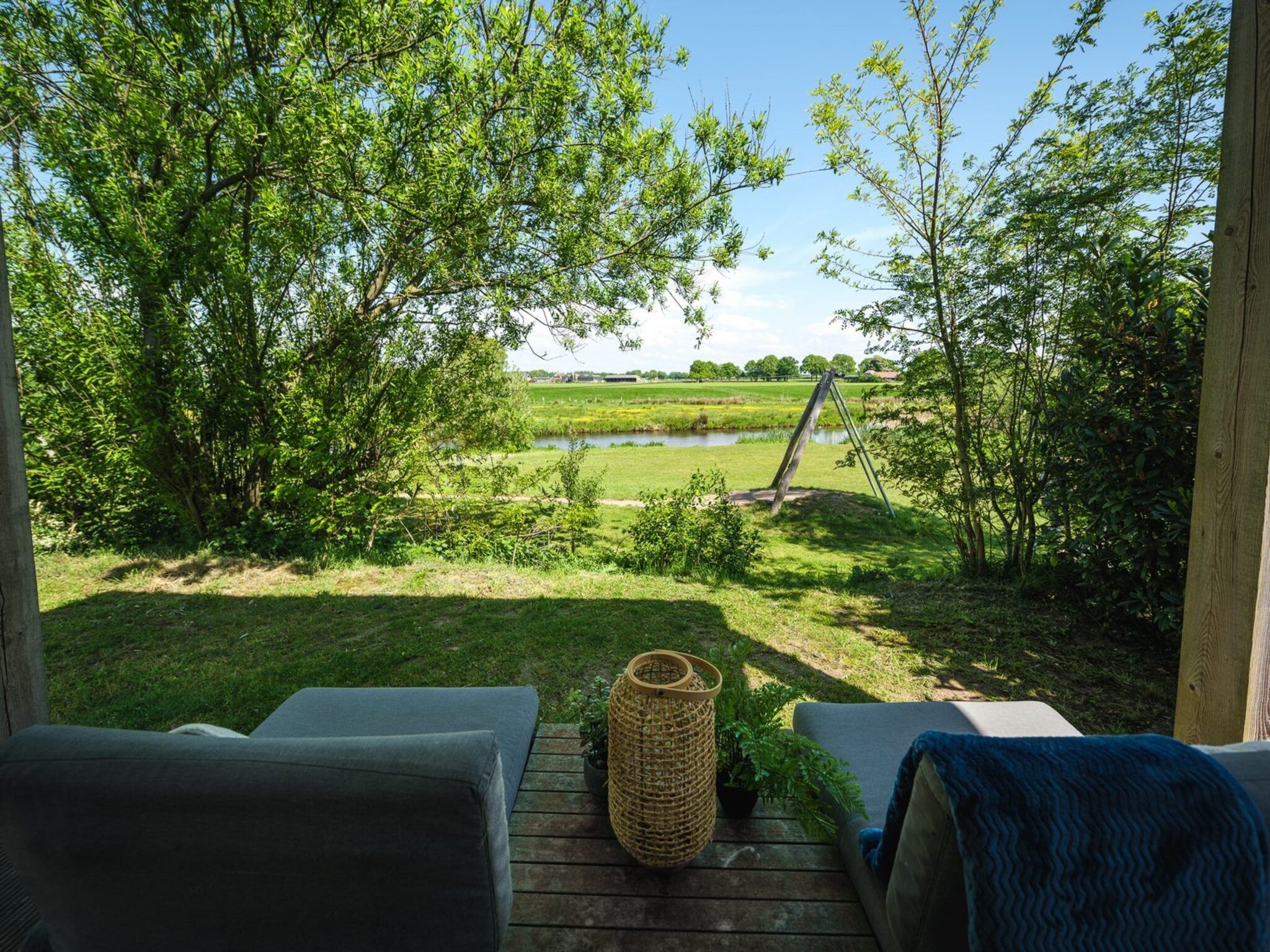 Het uitzicht vanaf Vakantiepark Mölke 25 in Zuna
