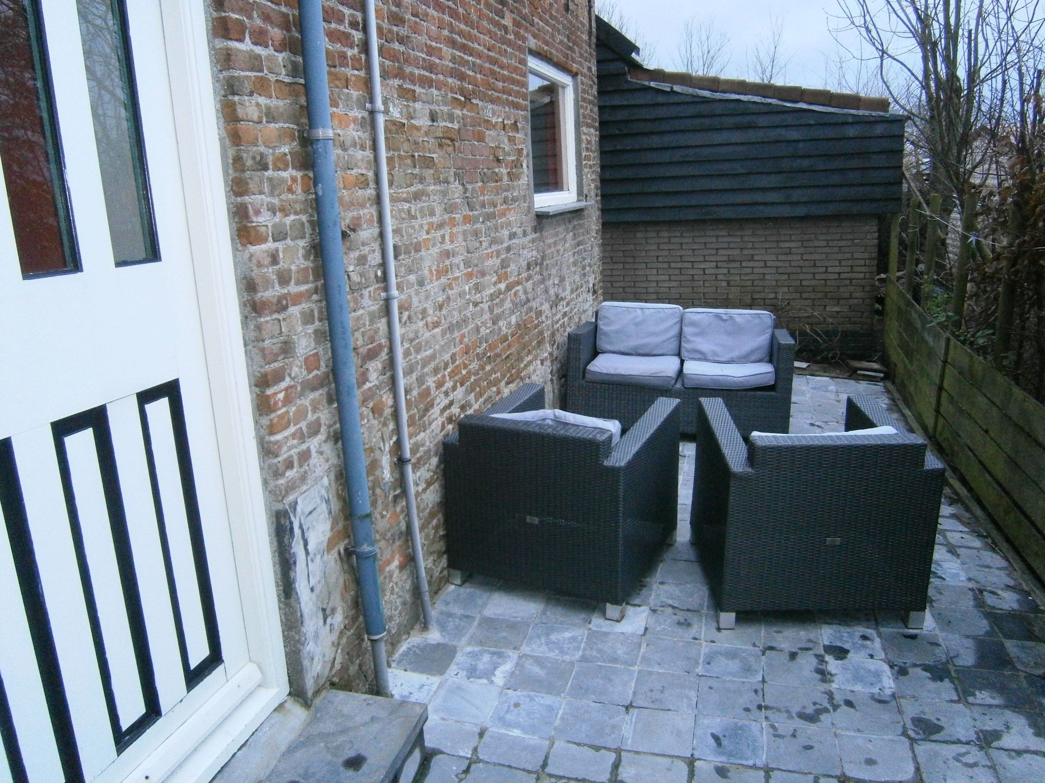 Het terras van 't Schuurtje in Nieuwvliet