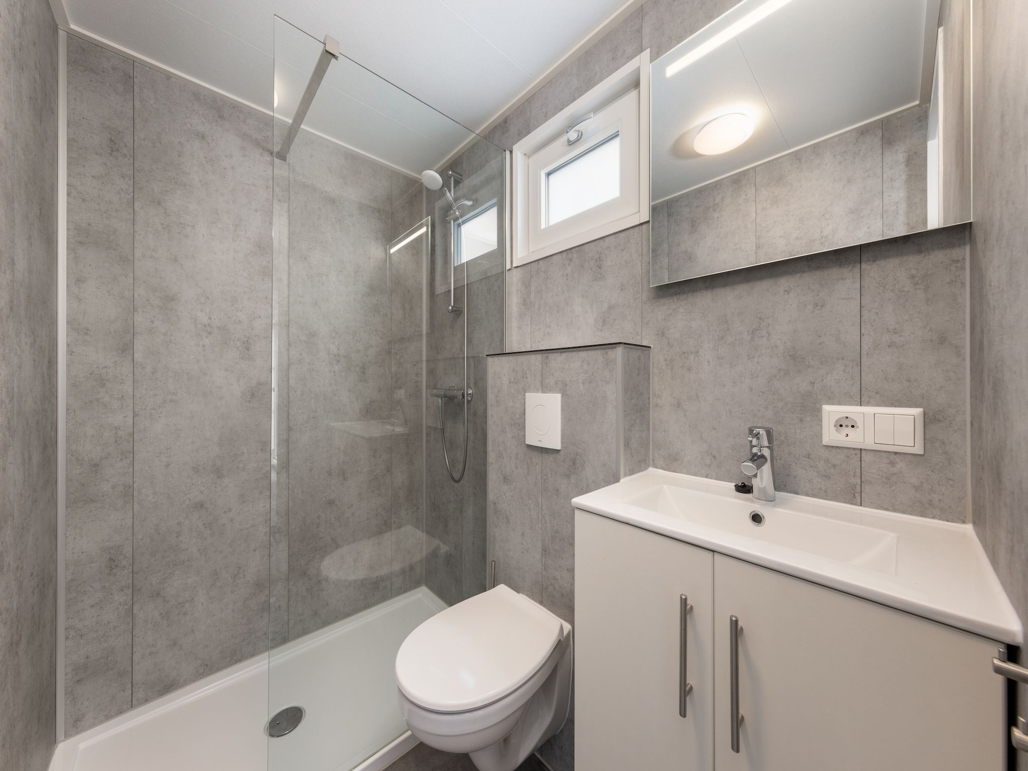 De badkamer van Hunzepark 13 in Gasselternijveen