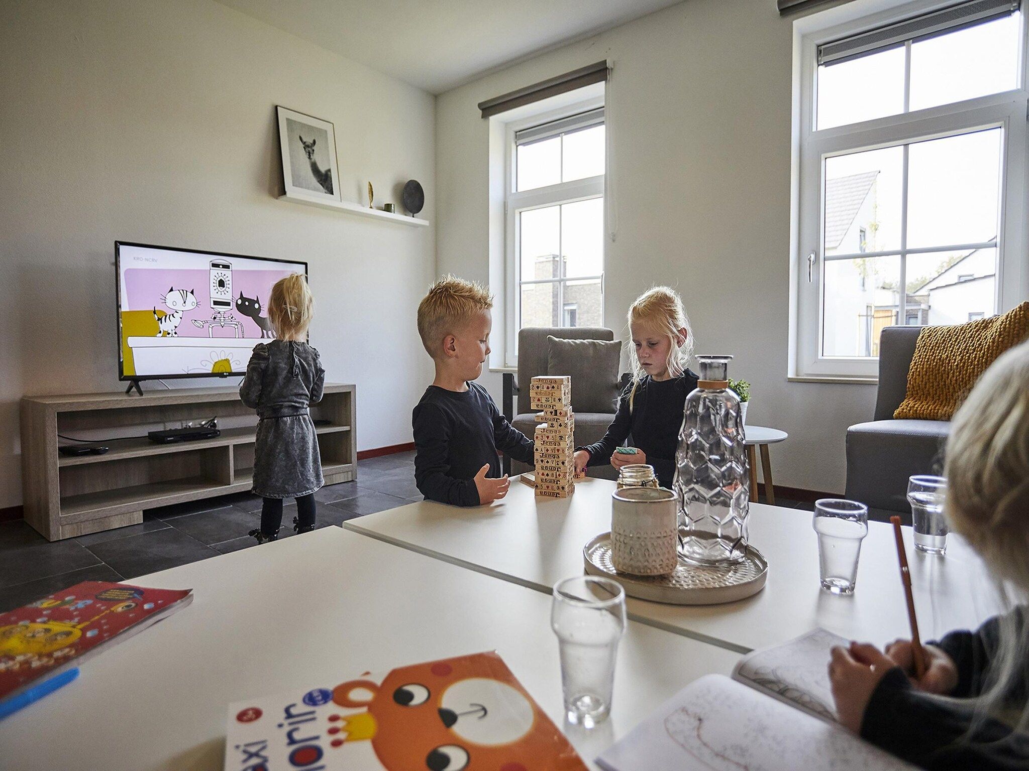 De woonkamer van Buitenhof De Leistert 29 in Roggel