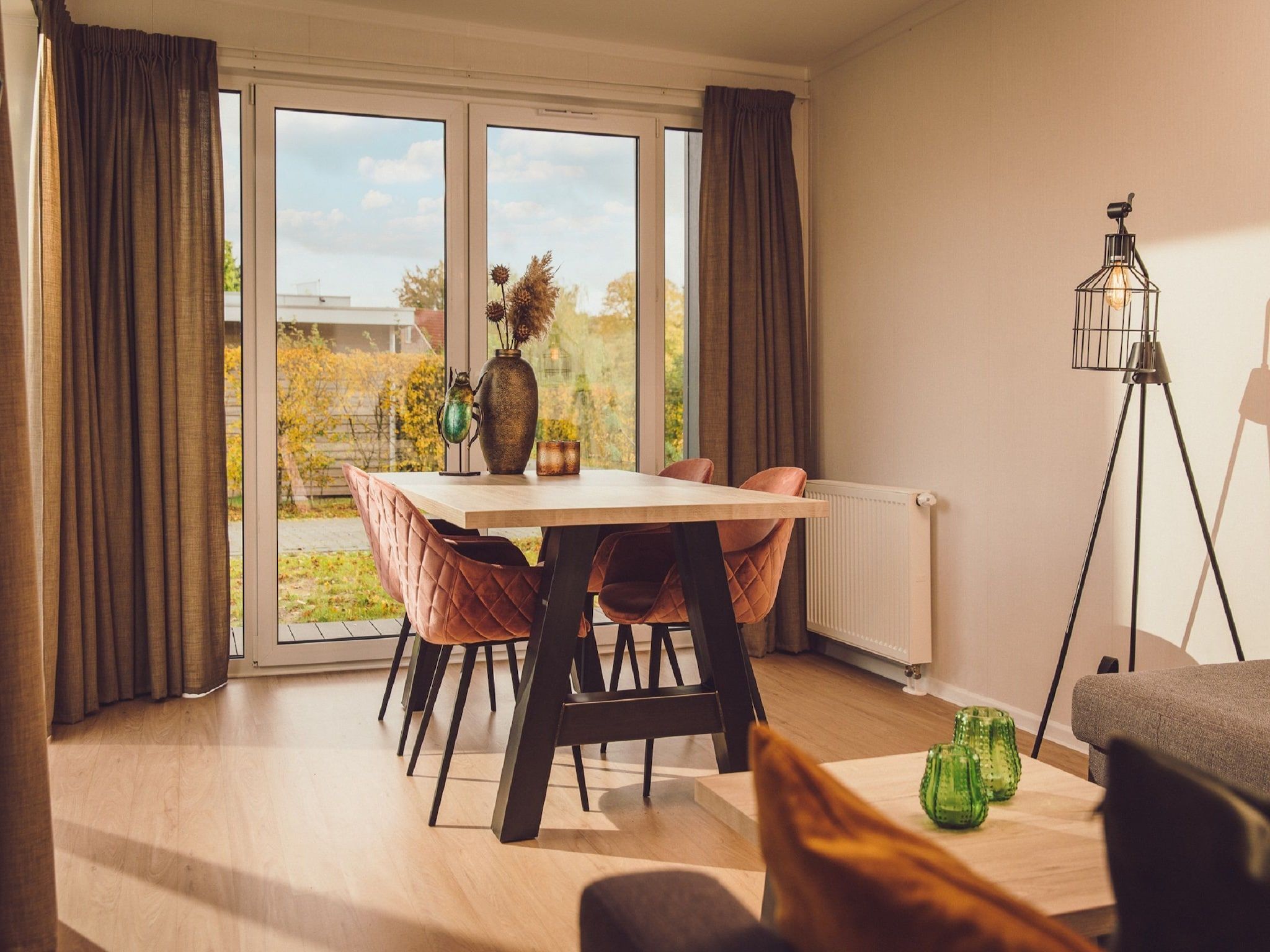 De woonkamer van Buitenplaats Holten 14 in Rijssen