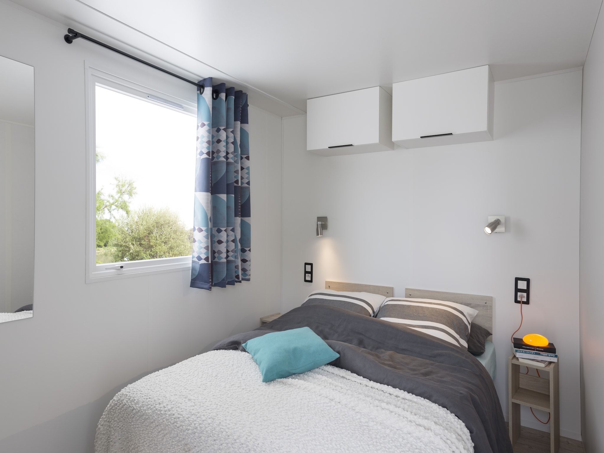 Een slaapkamer van Chalet Hilda in De Veenhoop