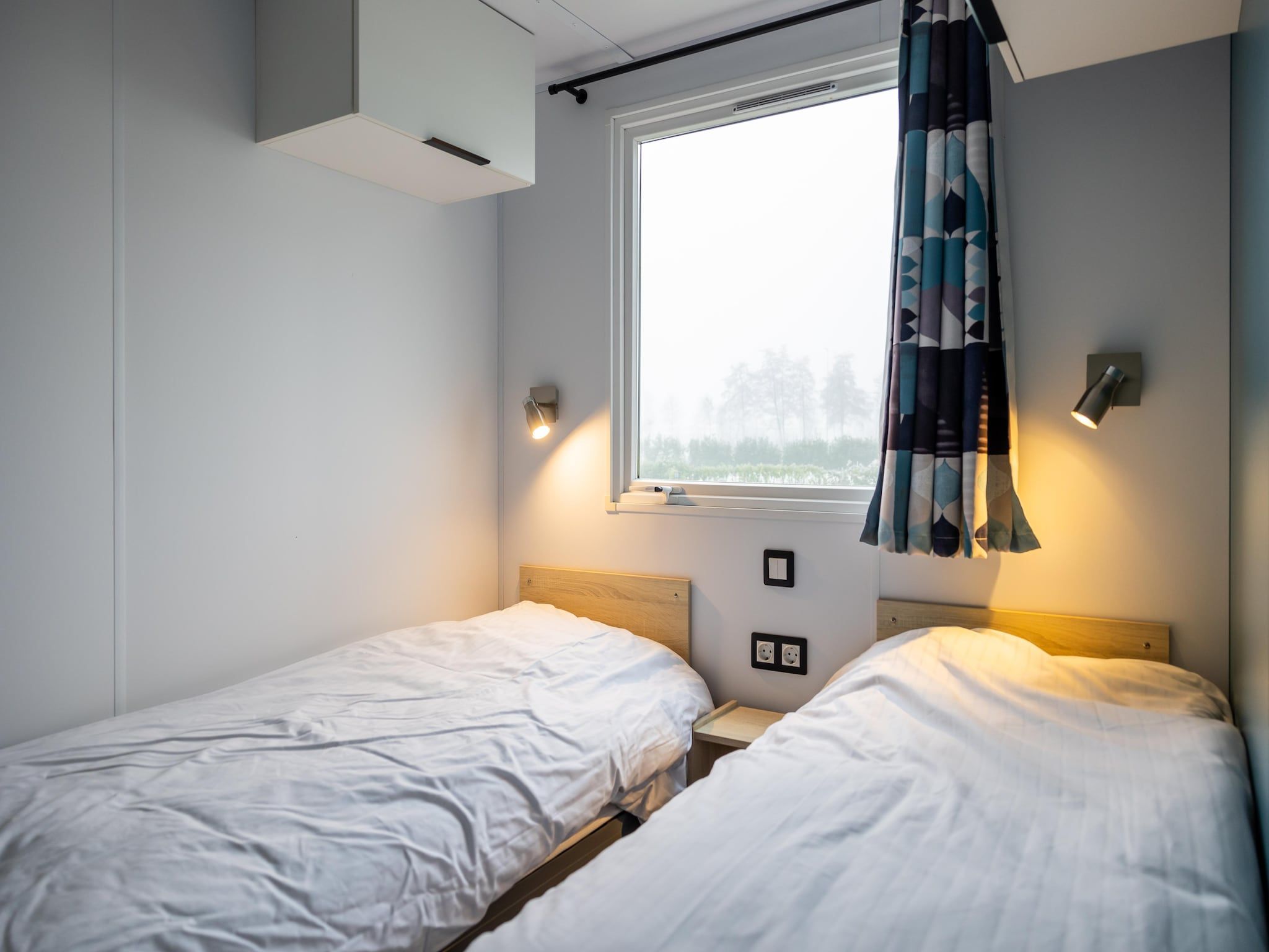Een slaapkamer van Chalet Hilda in De Veenhoop