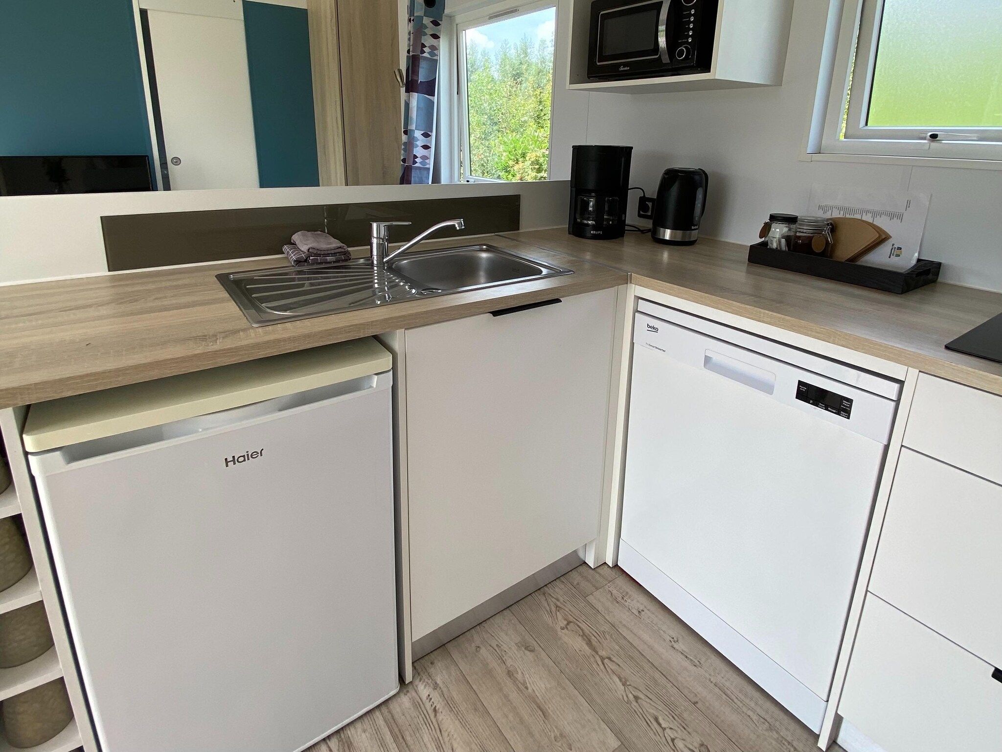 De keuken van Chalet Jildau in De Veenhoop