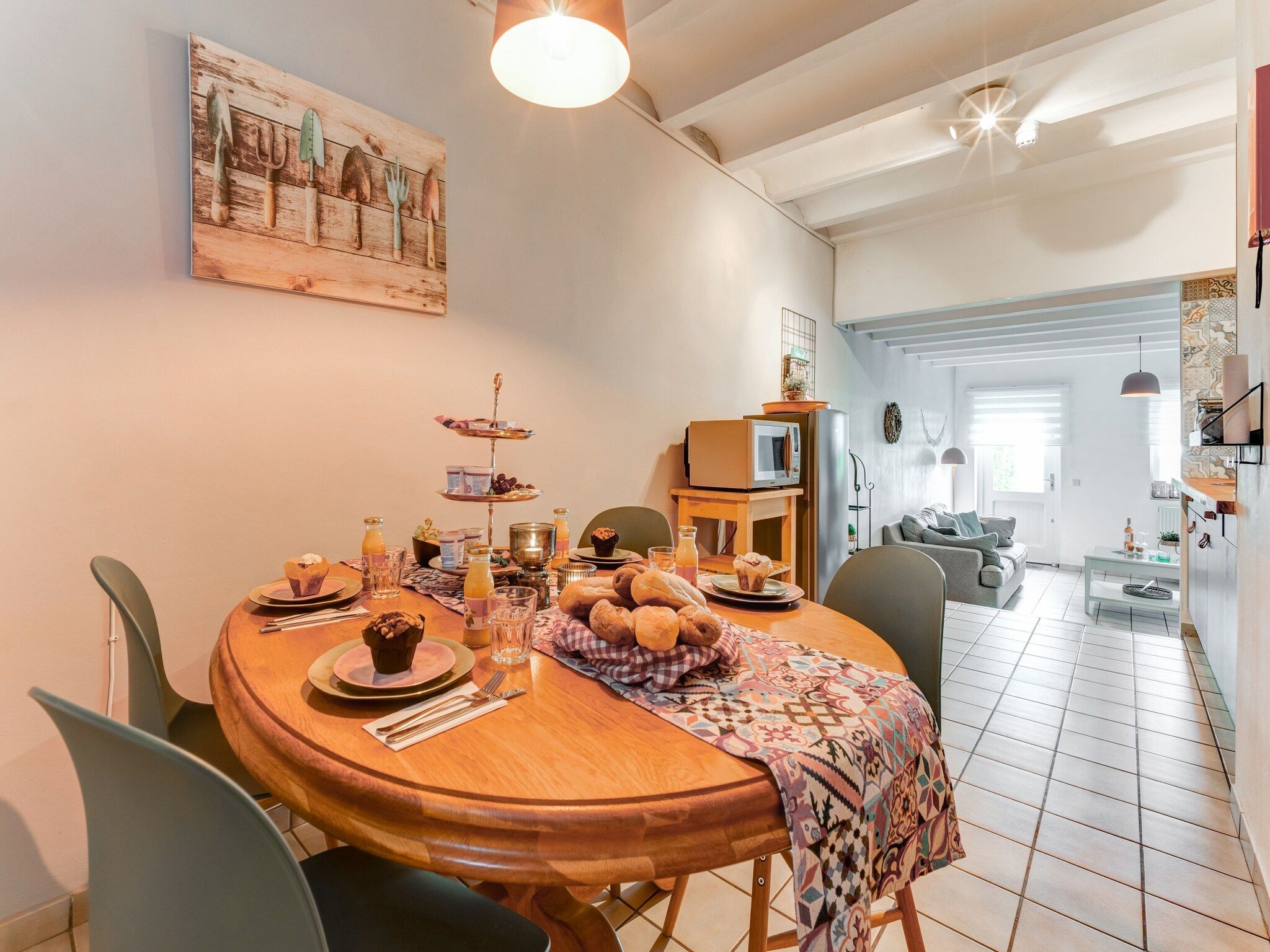 De eetkamer van Valleyview Cottages - NR14 in Voerendaal
