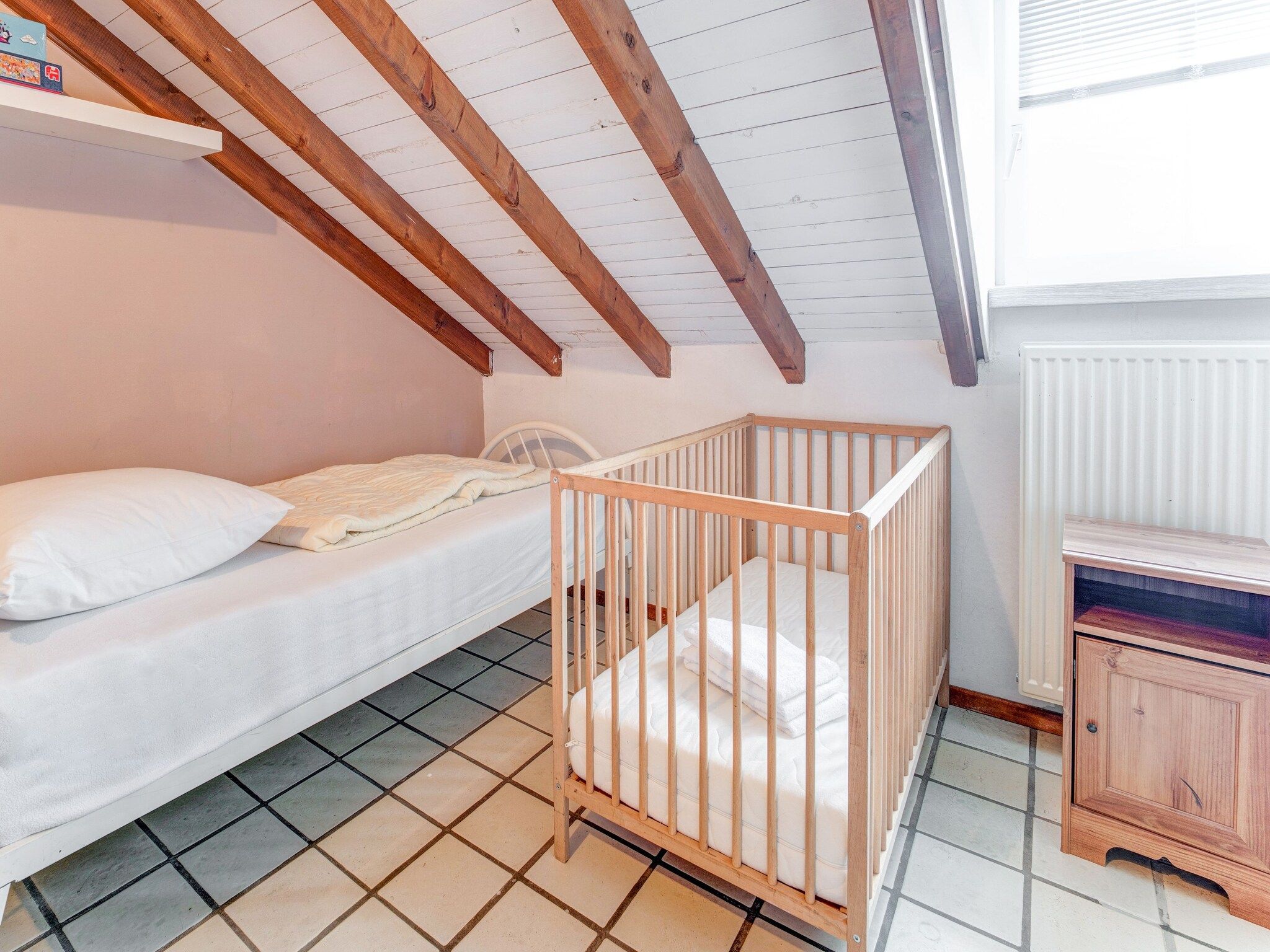Een slaapkamer van Valleyview Cottages - NR14 in Voerendaal