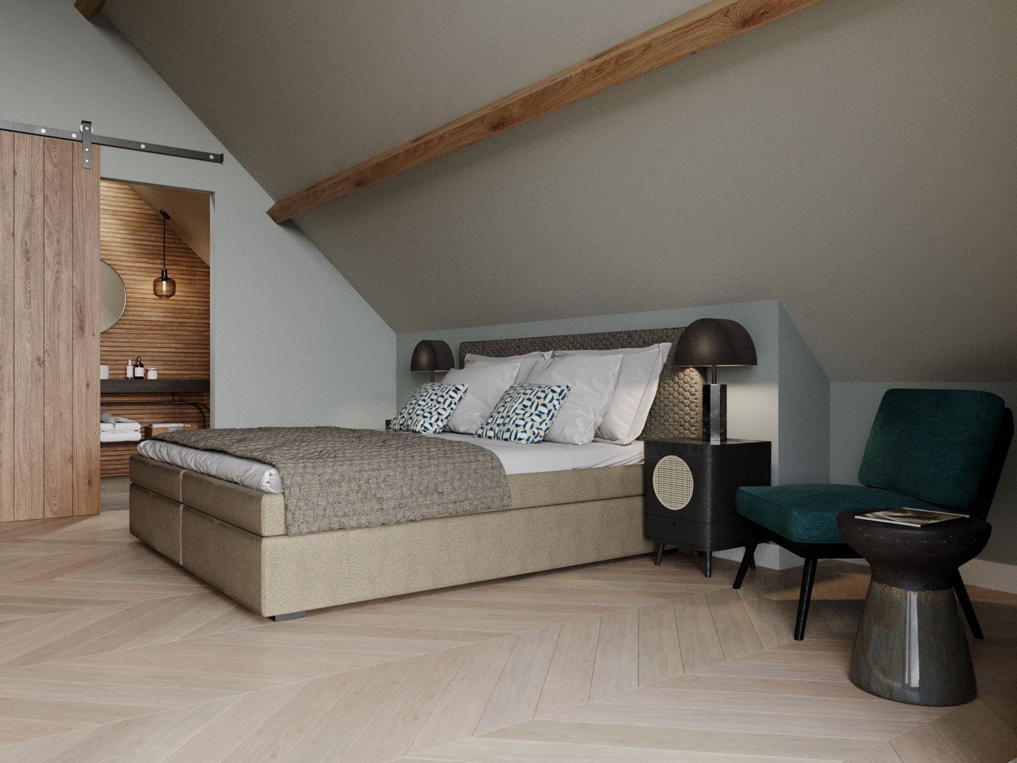 Een slaapkamer van Buytenveldt H2 in De Cocksdorp Texel