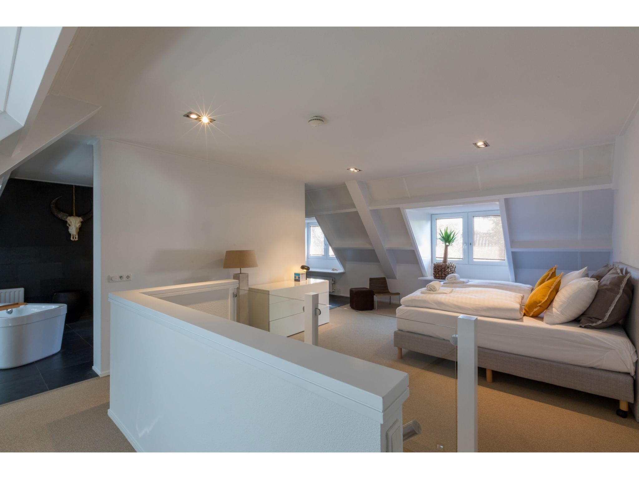 Een slaapkamer van Ooststraat 7 in Domburg