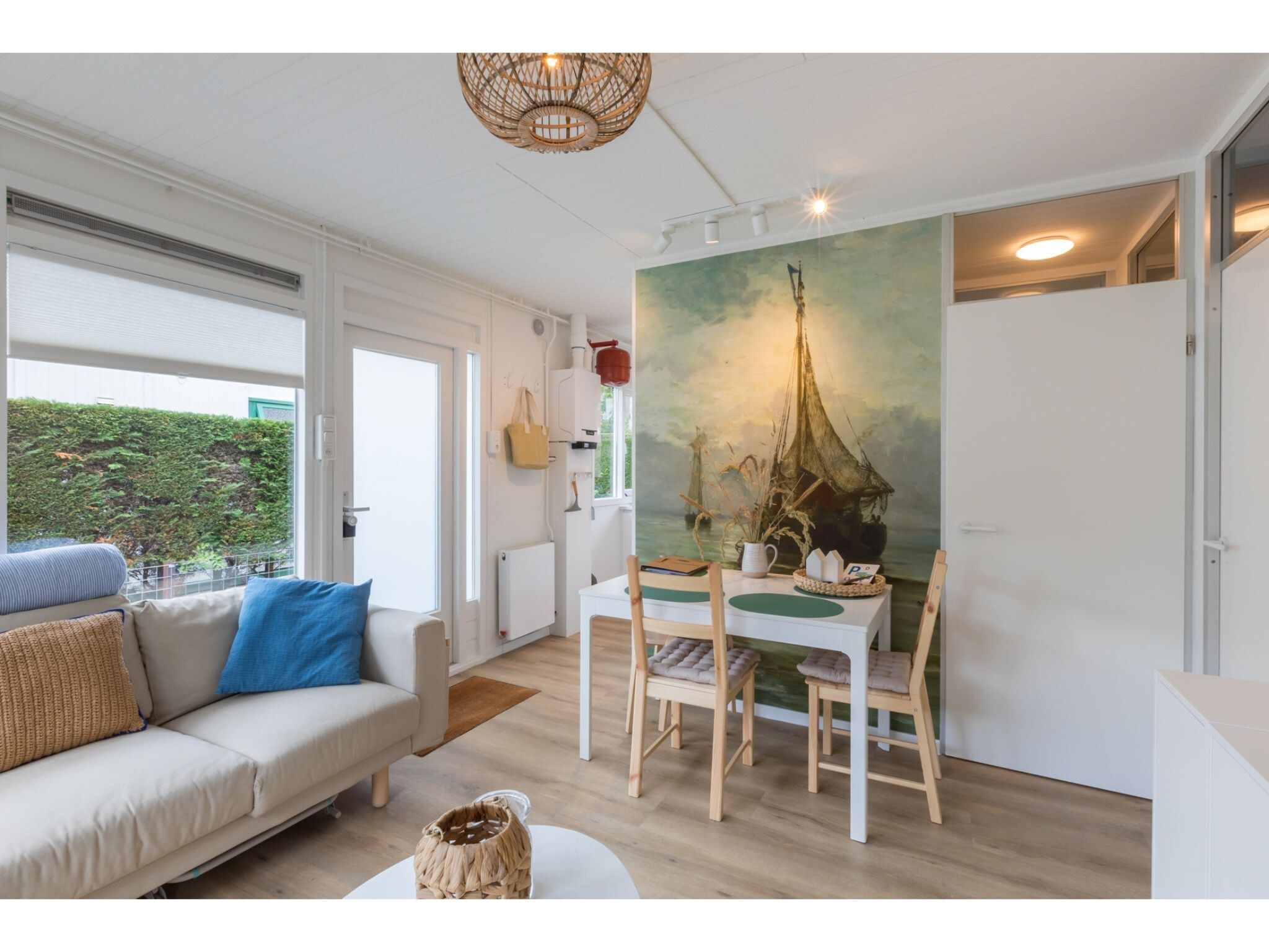 De woonkamer van Vakantiehuis Noordendolfer 2 huisje 49 in Zoutelande