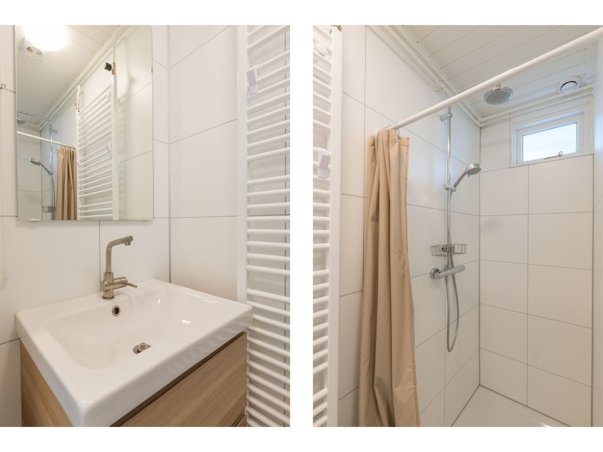 De badkamer van Vakantiehuis Noordendolfer 2 huisje 49 in Zoutelande