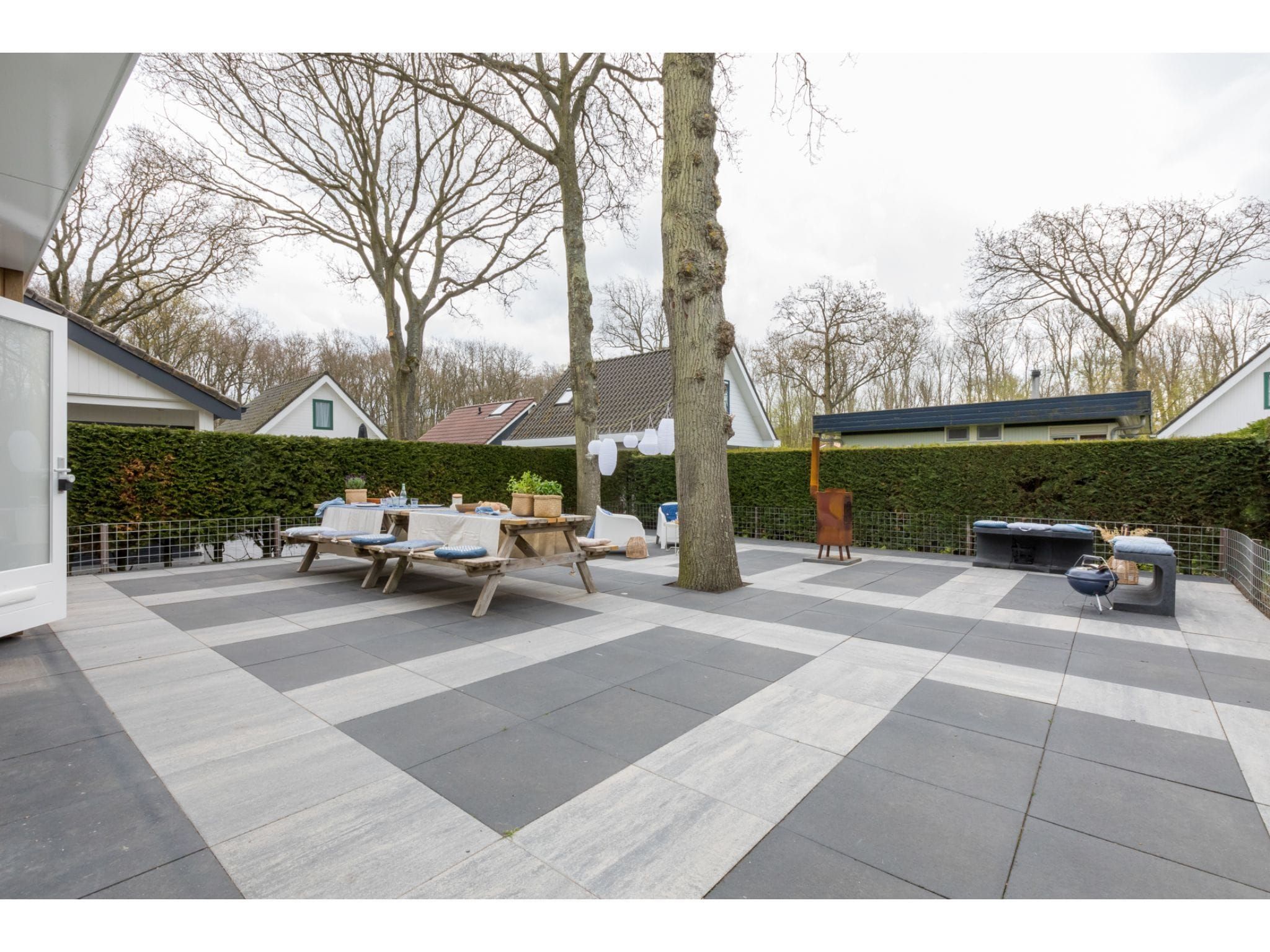 Het terras van Noordendolfer 2 huisje 51 in Zoutelande
