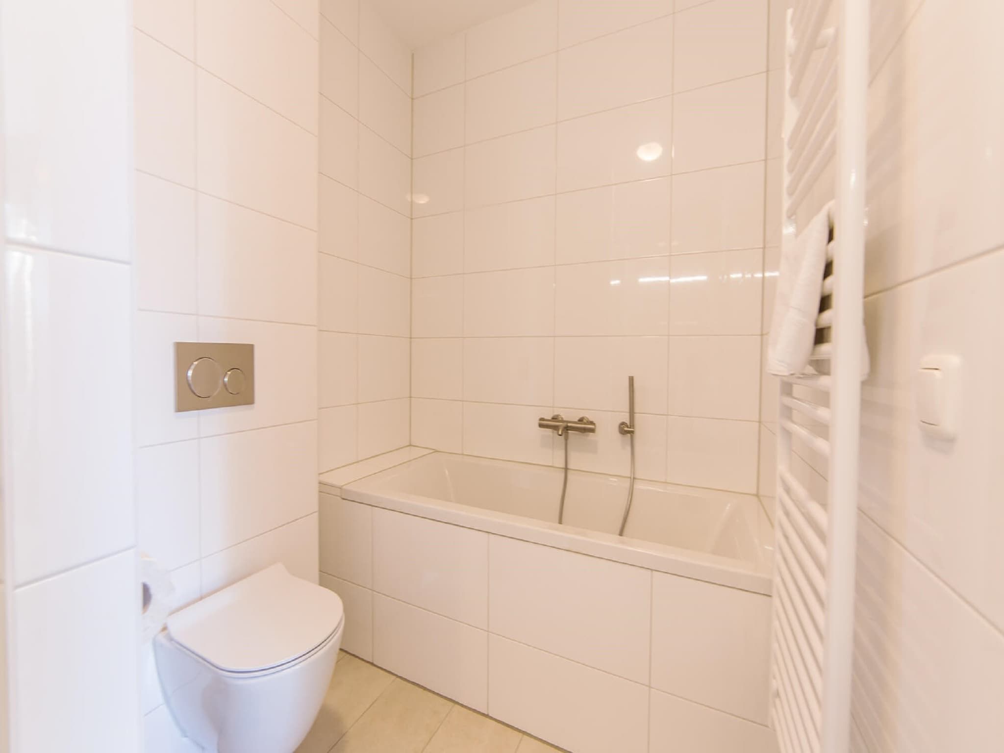 De badkamer van Resort Maastricht 27 in Maastricht