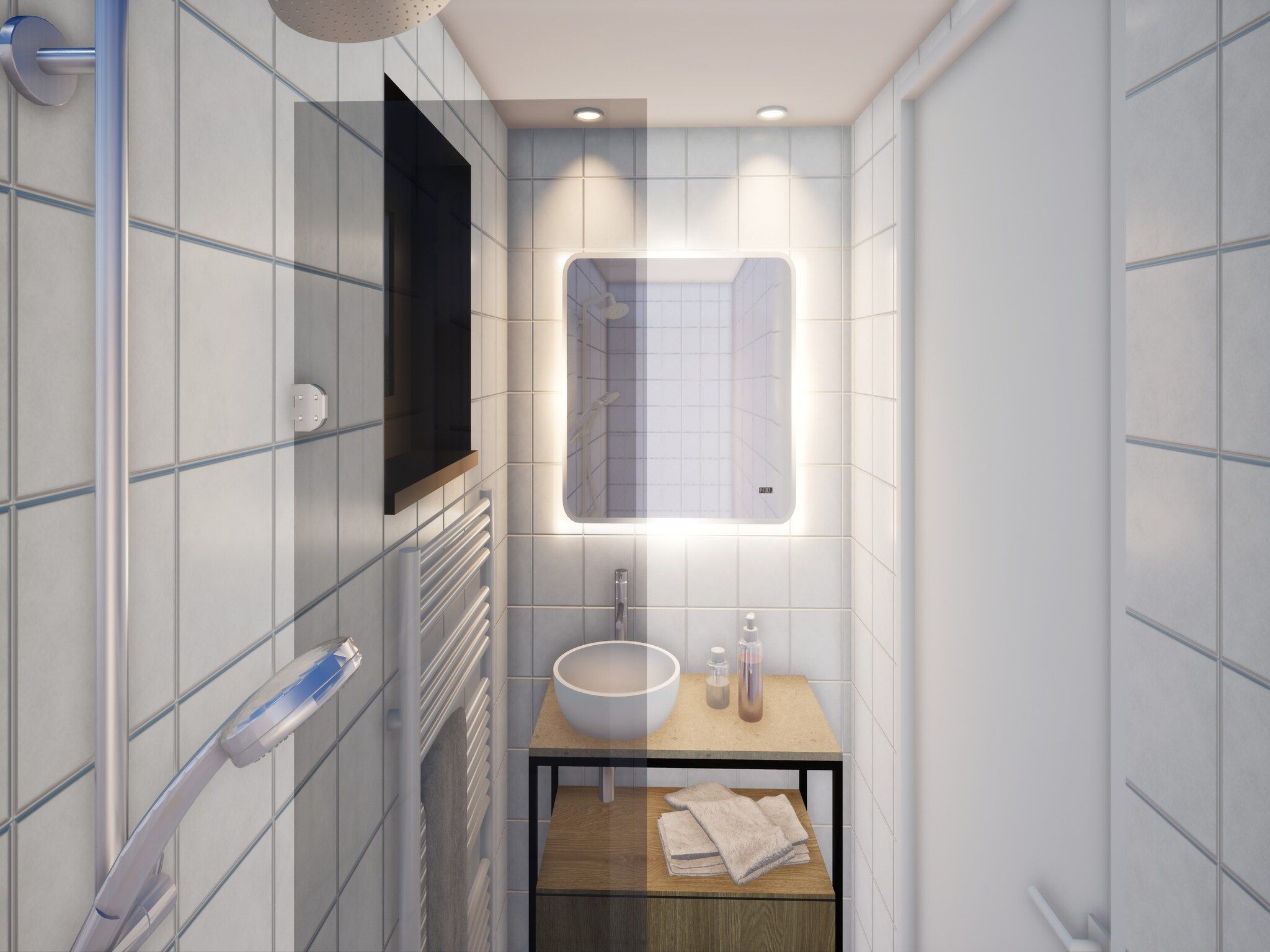 De badkamer van Resort Gulpen 8 in Gulpen