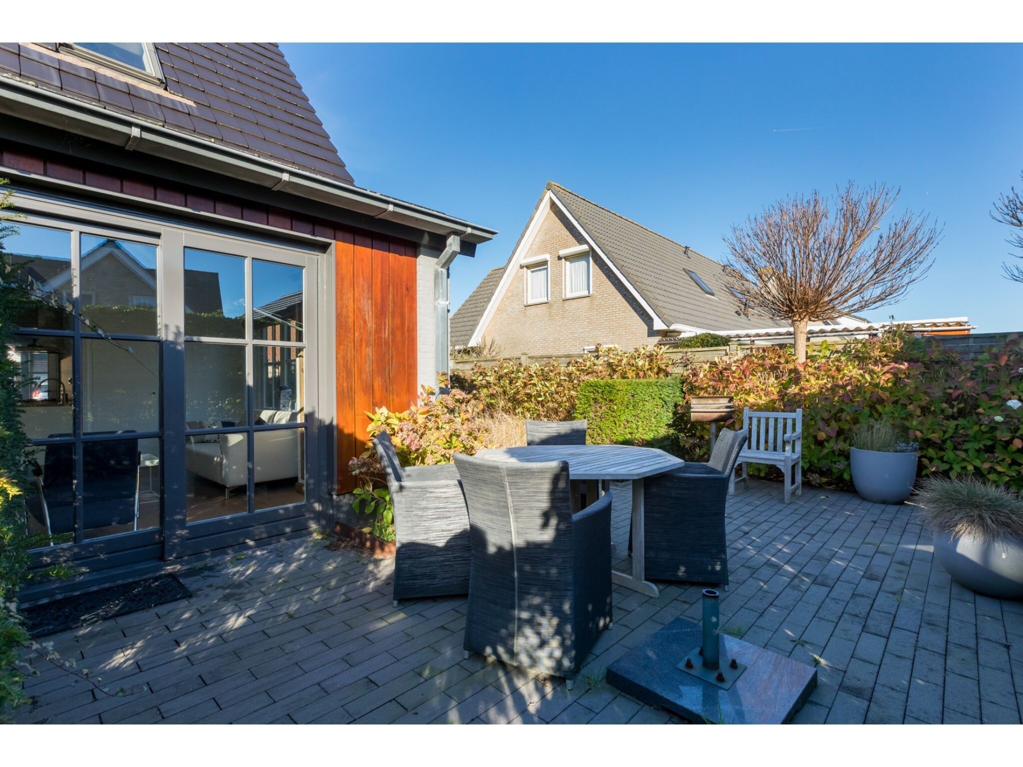Het terras van Appartement - Borné  Zoutelande in Zoutelande