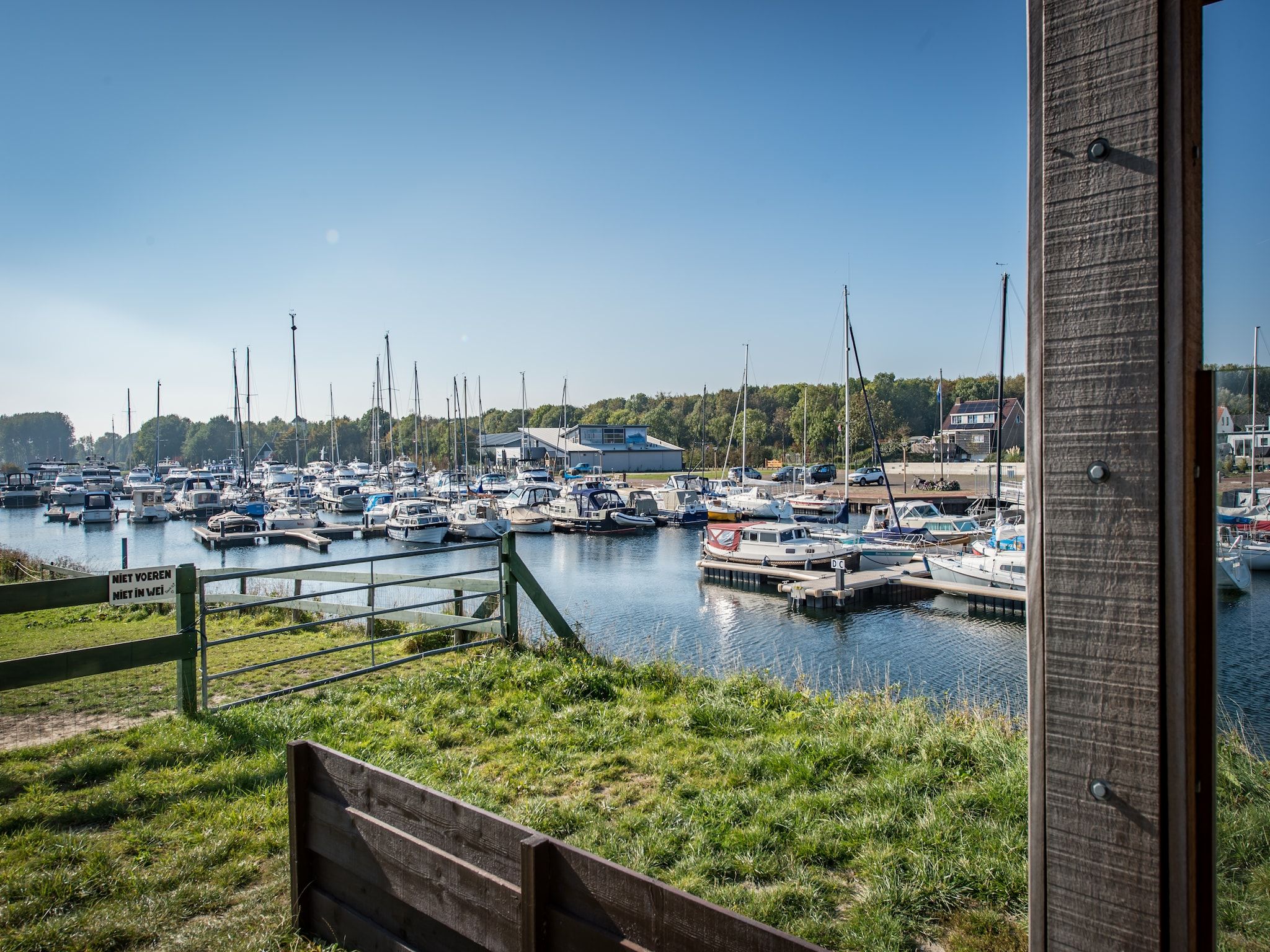 Het uitzicht vanaf Uithaven 10 in Kamperland