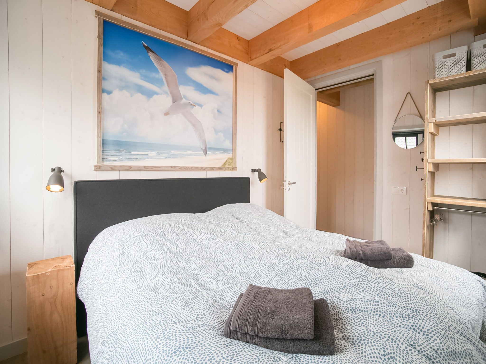 Een slaapkamer van Hazenborgh - Duinhuis 1 in Callantsoog